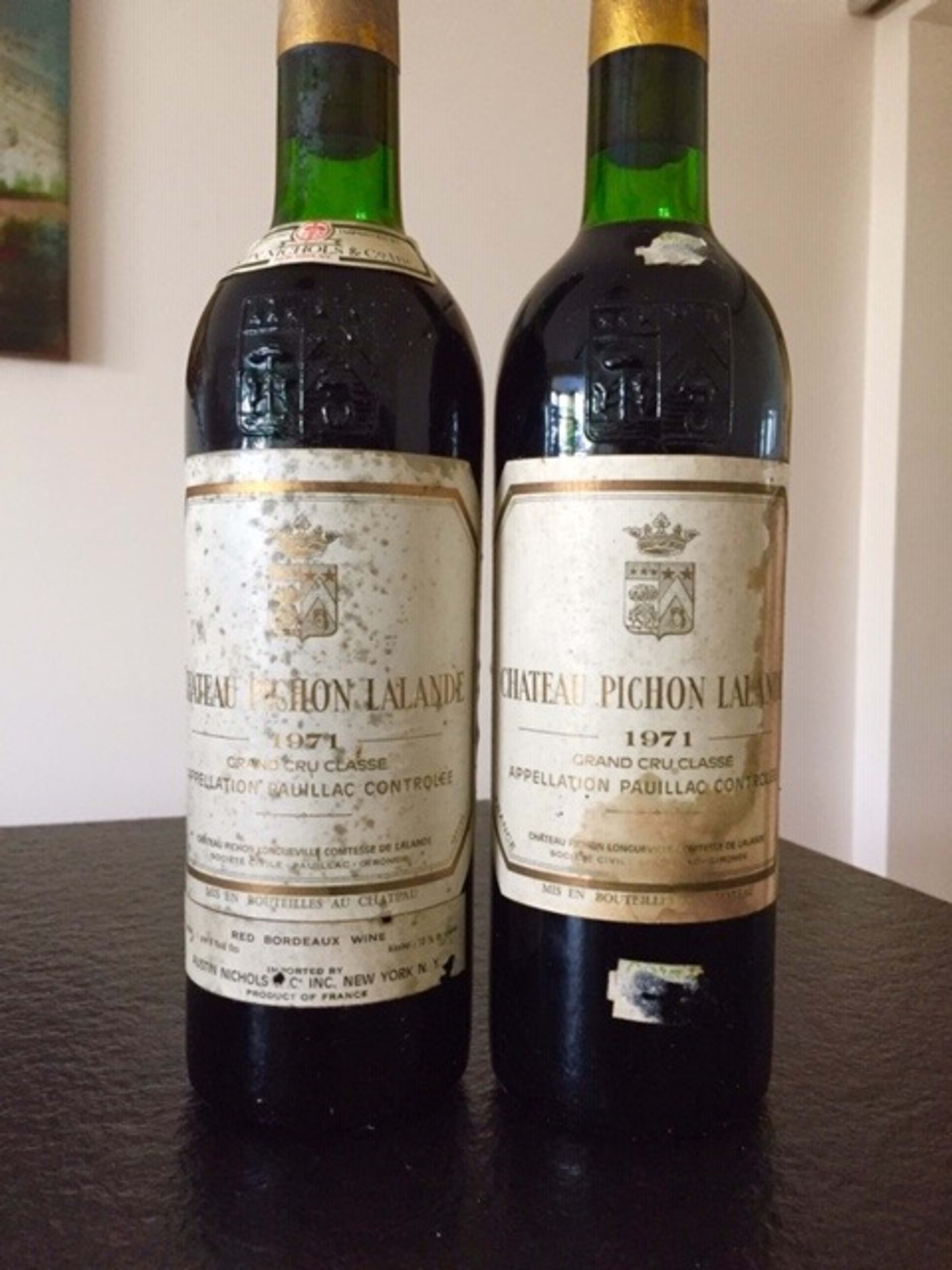 2 x Comtesse de Lalande, Château Pichon-Longueville, Pauillac, 1971