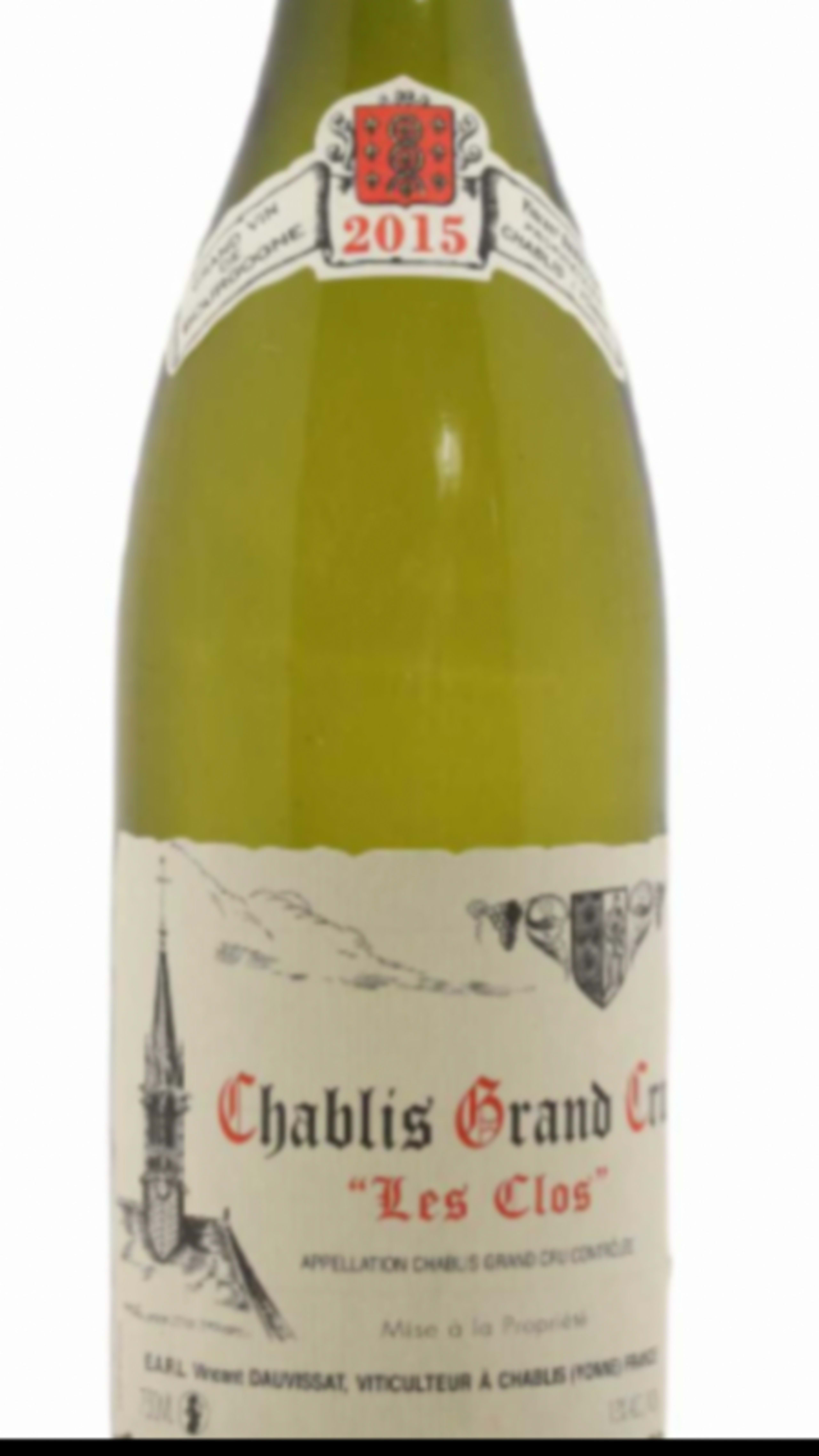 Chablis Grand Cru, Les Clos, Vincent Dauvissat, 2015