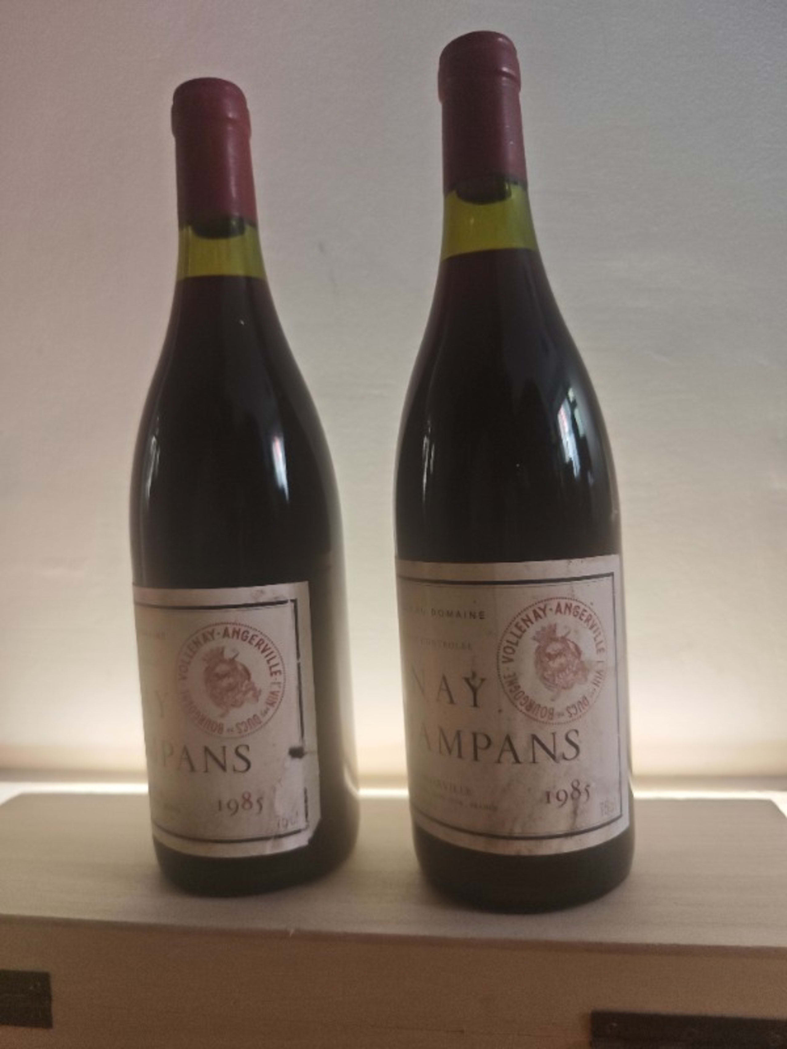 2 x Volnay, Champans, domaine Marquis d'Angerville, 1985
