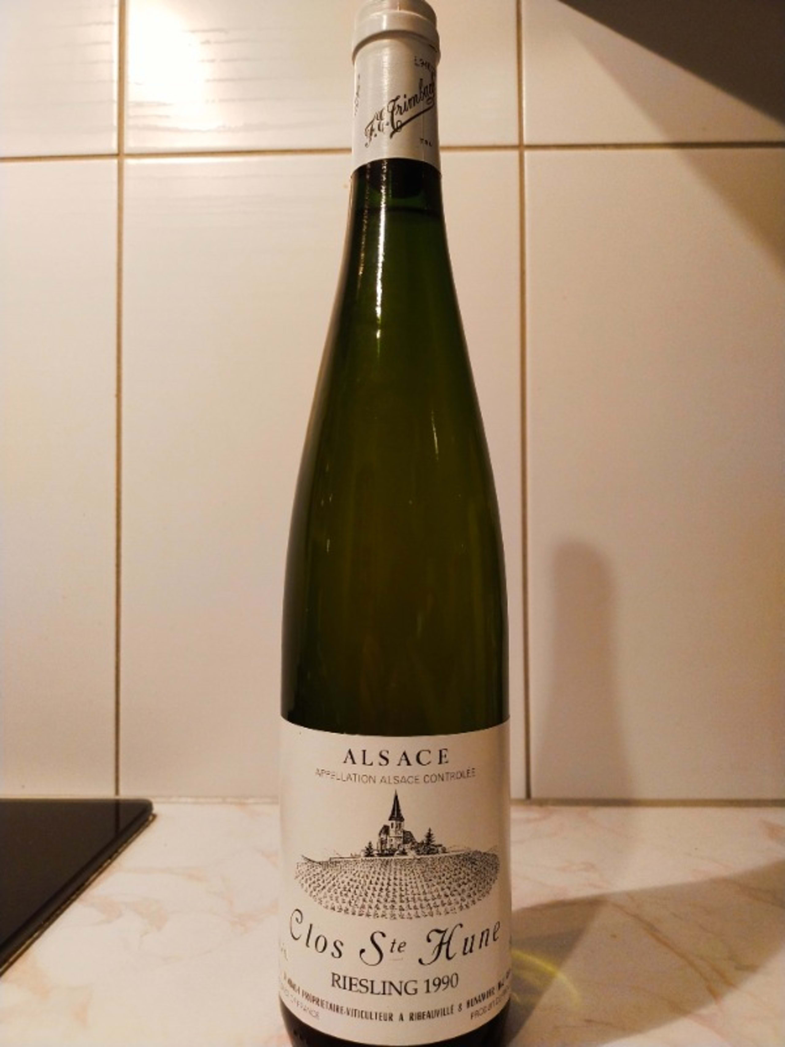 Clos Sainte Hune, Trimbach, Alsace Riesling, 1990