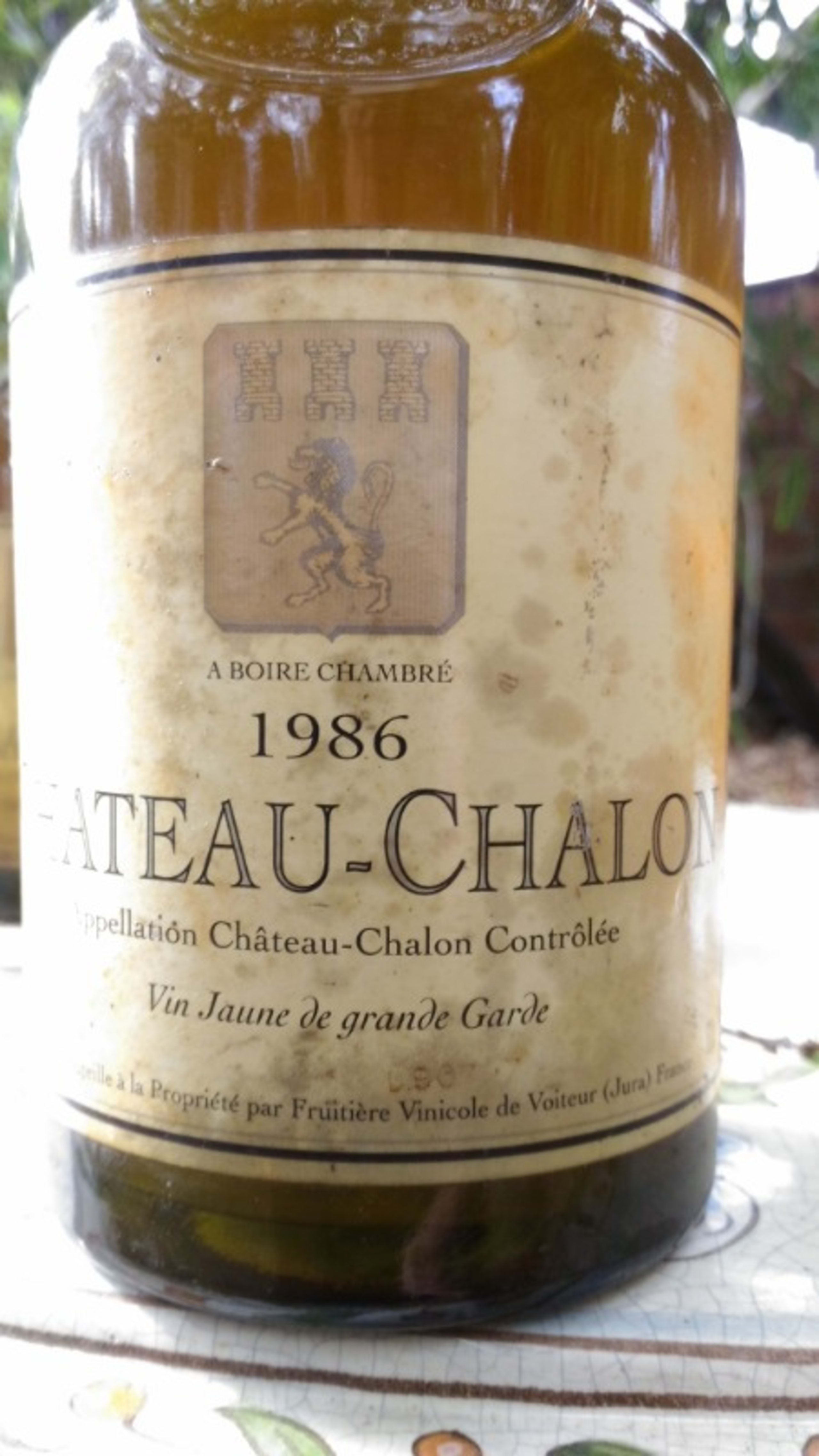 FRUITIER VINICOLE DE VOITEUR, CHATEAU CHALON, 1986