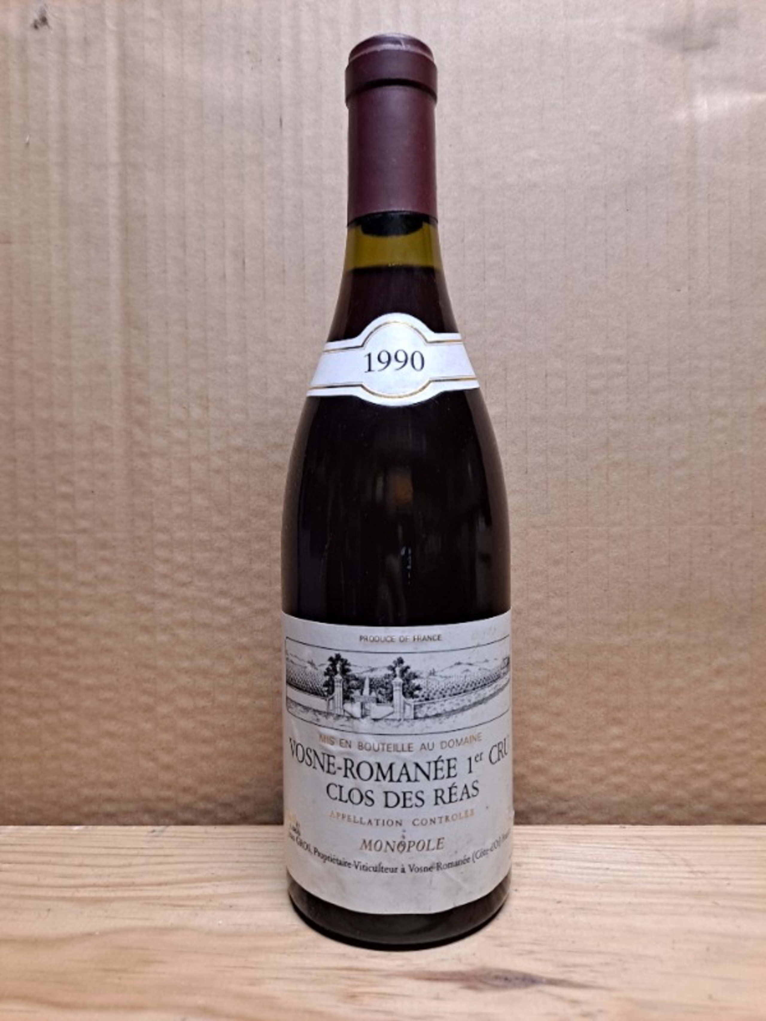 Vosne-Romanée, Clos des Réas Monopole, Jean Gros, 1990