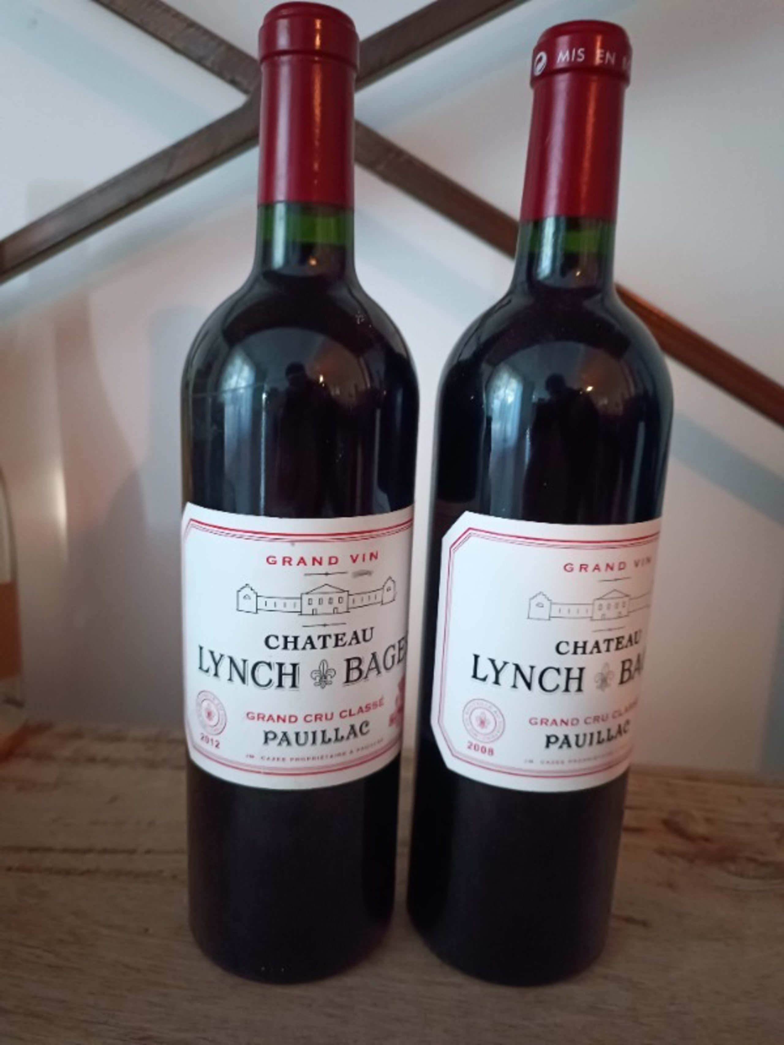 2 x château Lynch-Bages, Pauillac 2008/2012