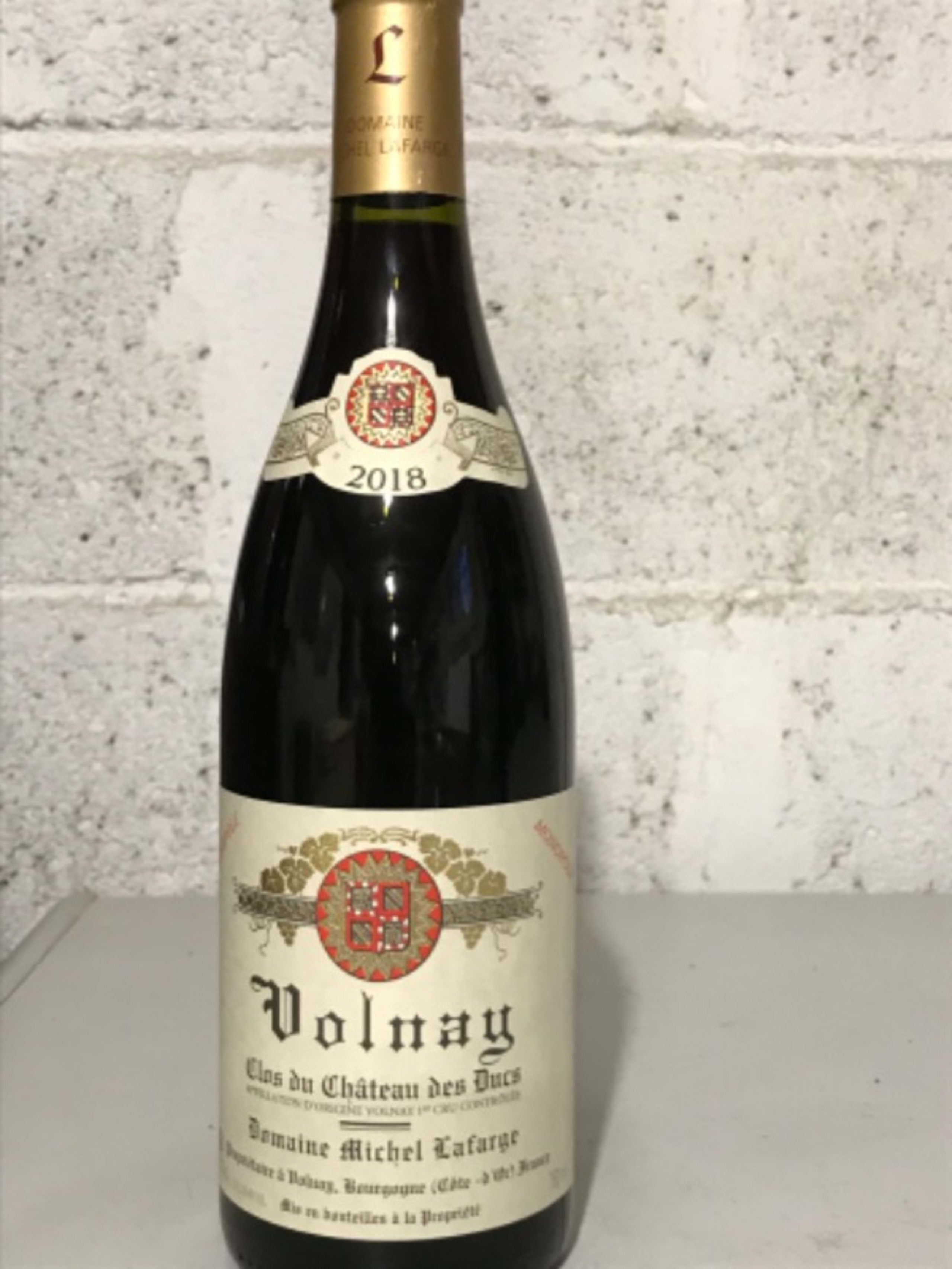 Volnay, Monopole Clos du château des Ducs, Michel Lafarge, 2018