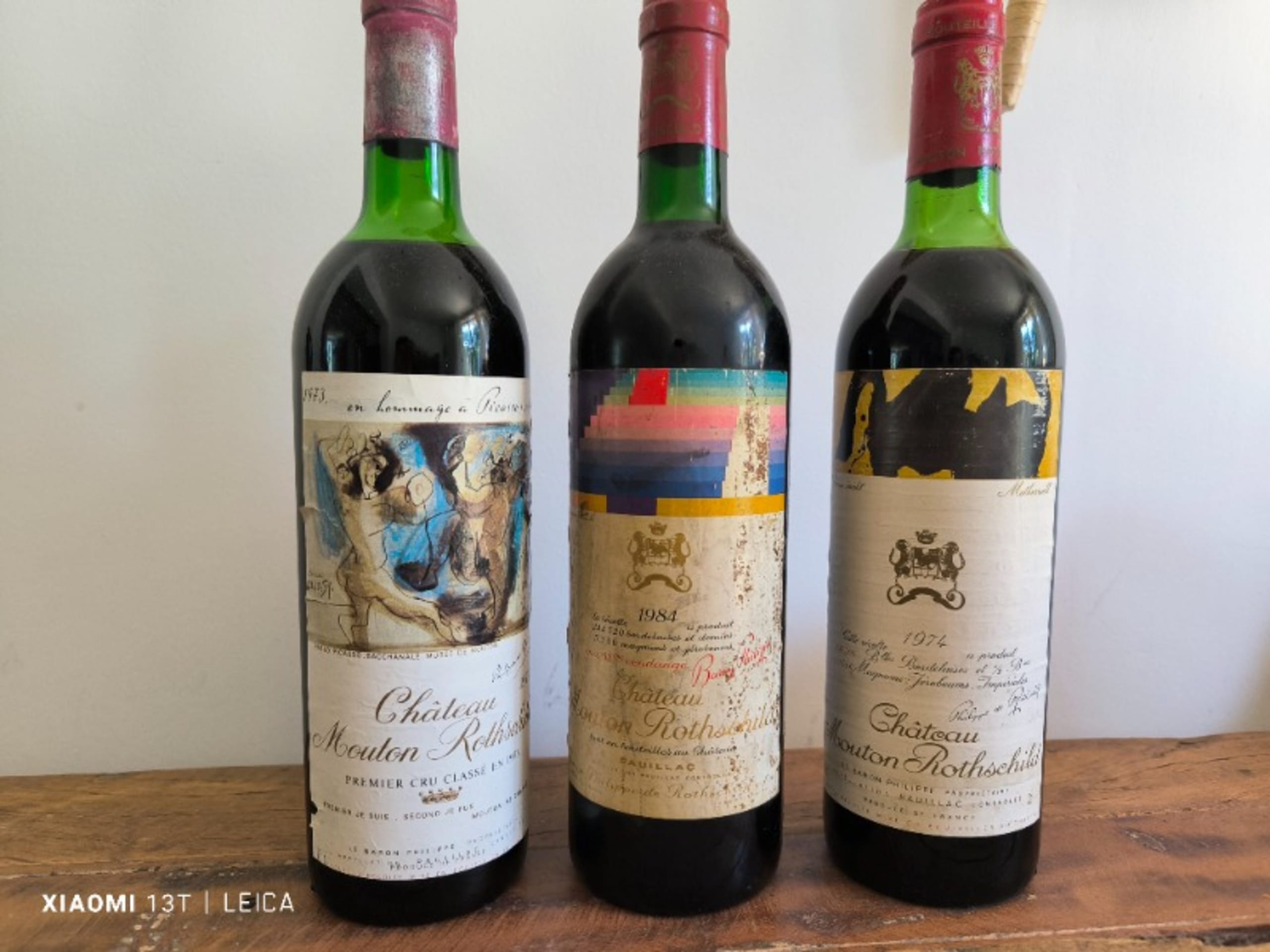 3 x château Mouton Rothschild, Pauillac, 1973/1974/1984