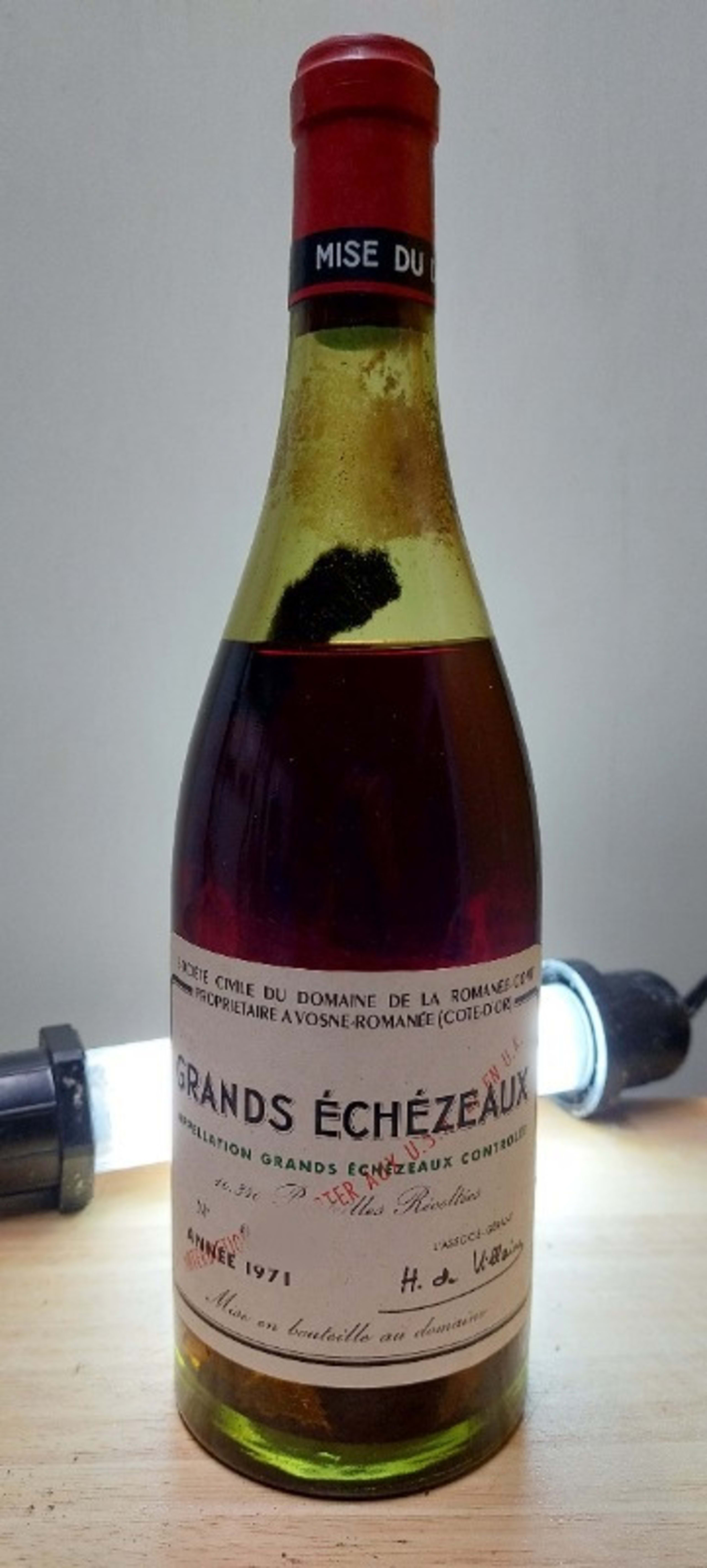 Grands-Echézeaux, Grand Cru, Domaine de la Romanée Conti, 1971