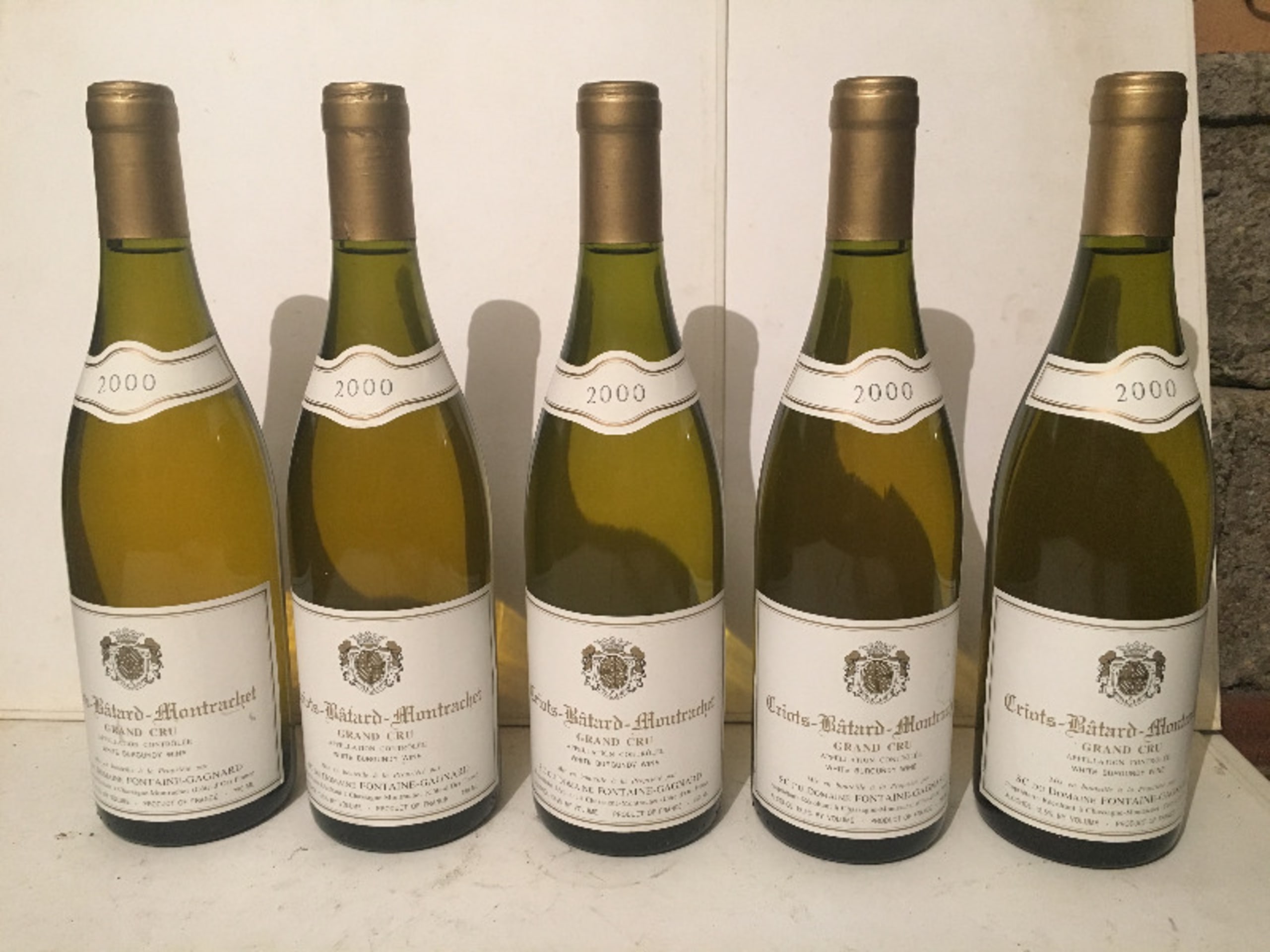 5 x Criots-Bâtard-Montrachet, Fontaine Gagnard, 2000