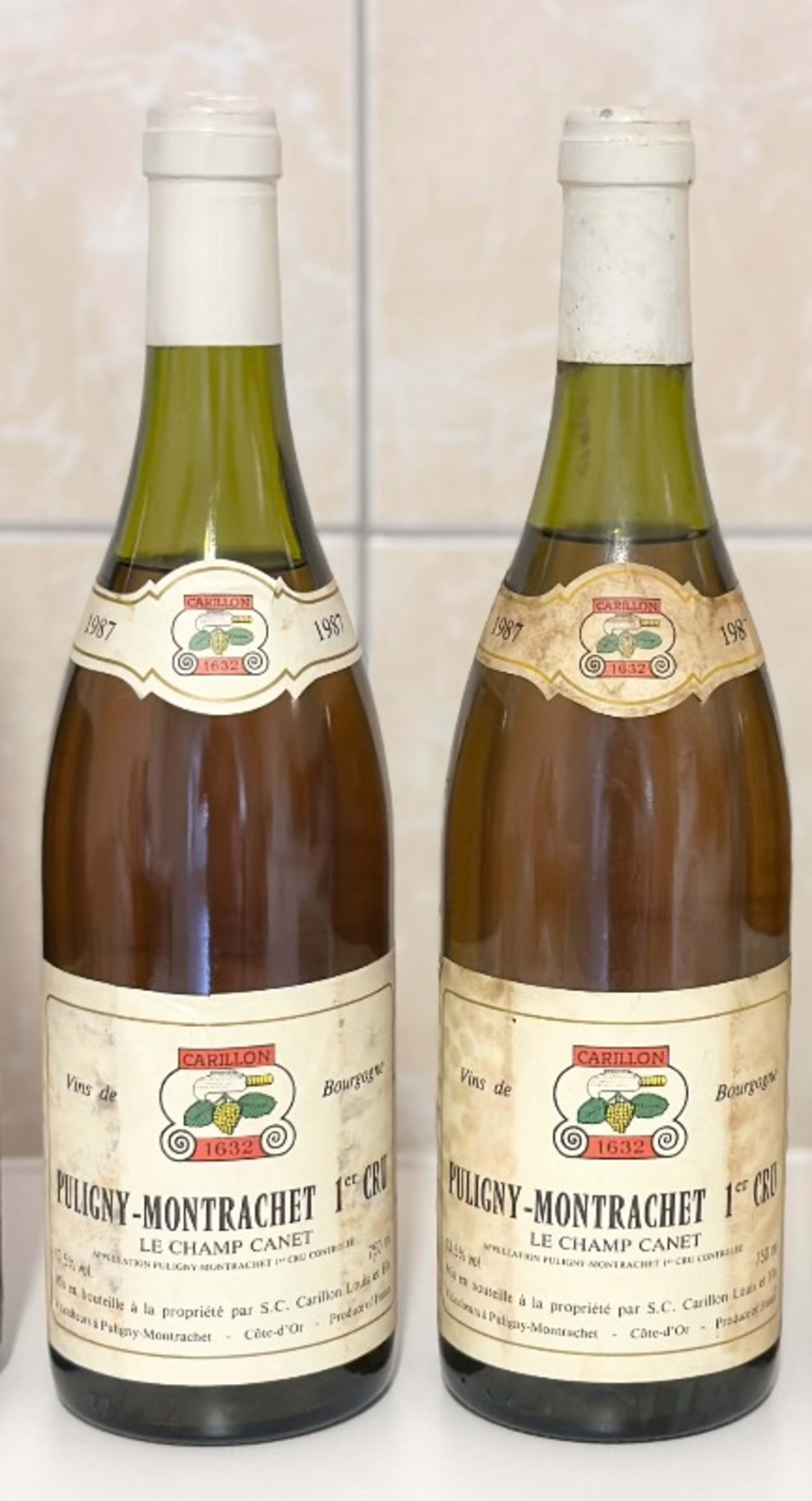 2 x Puligny-Montrachet, Le Champ Canet 1er Cru, Louis Carillon, 1987