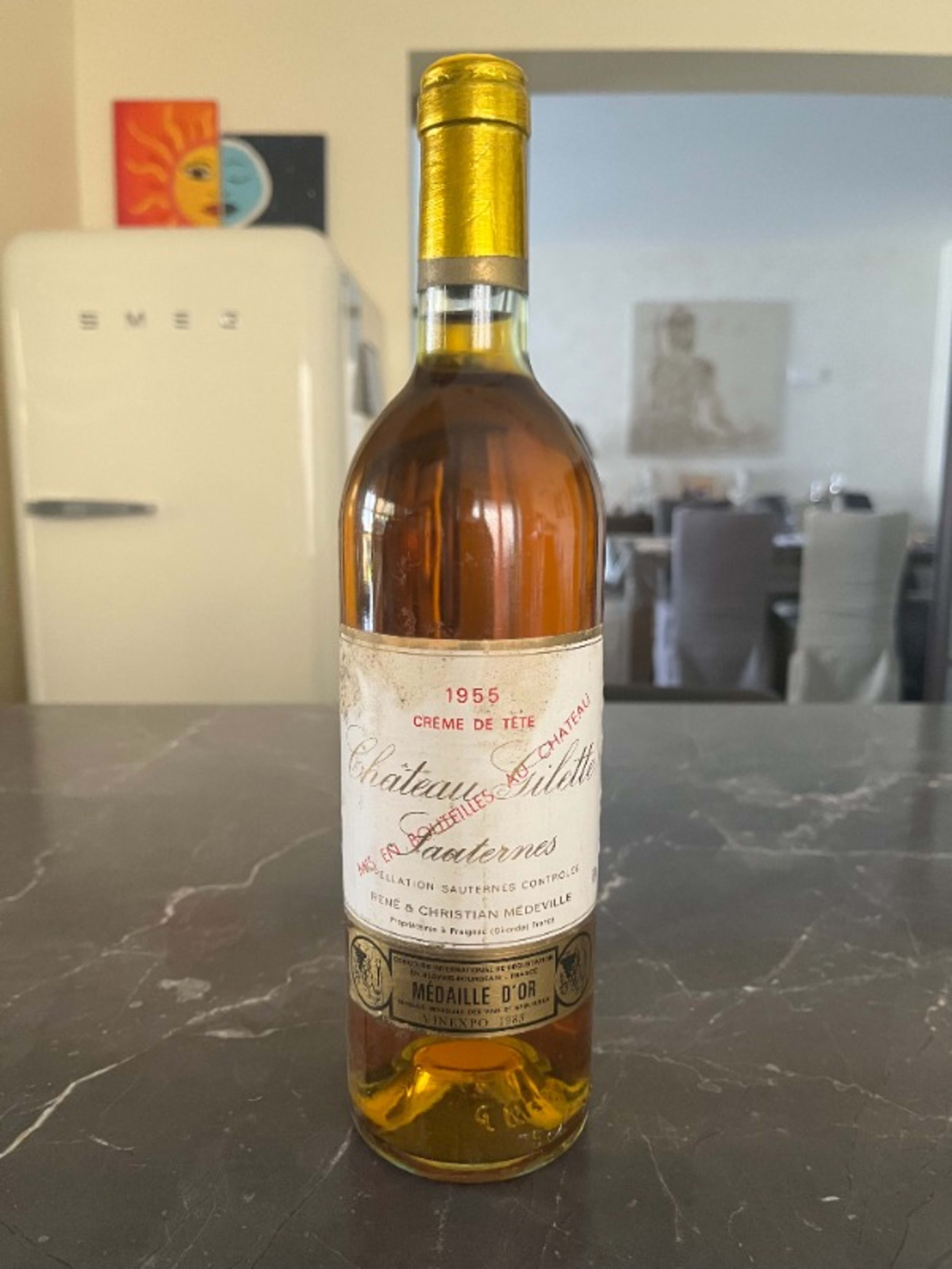 Crème de tête, Château Gilette, Sauternes, 1955