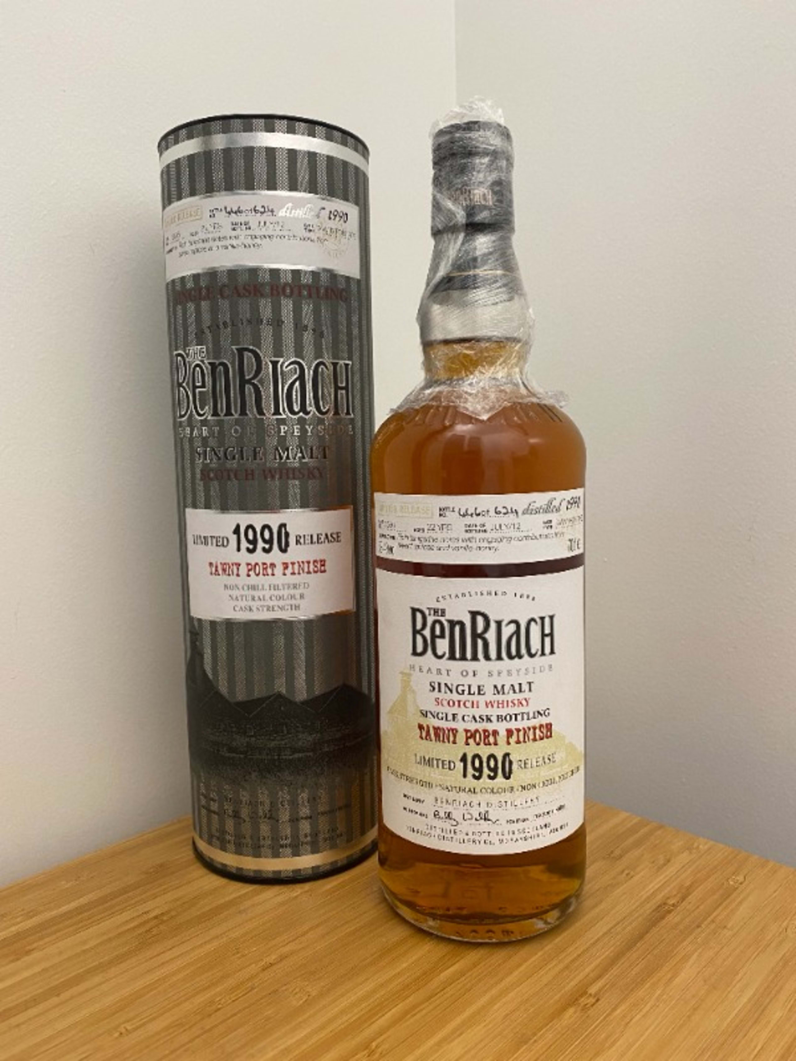Single Cask 1990 - 22 ans #2596 Tawny Port Finish - 53,4%, The BenRiach, Whisky, 1990