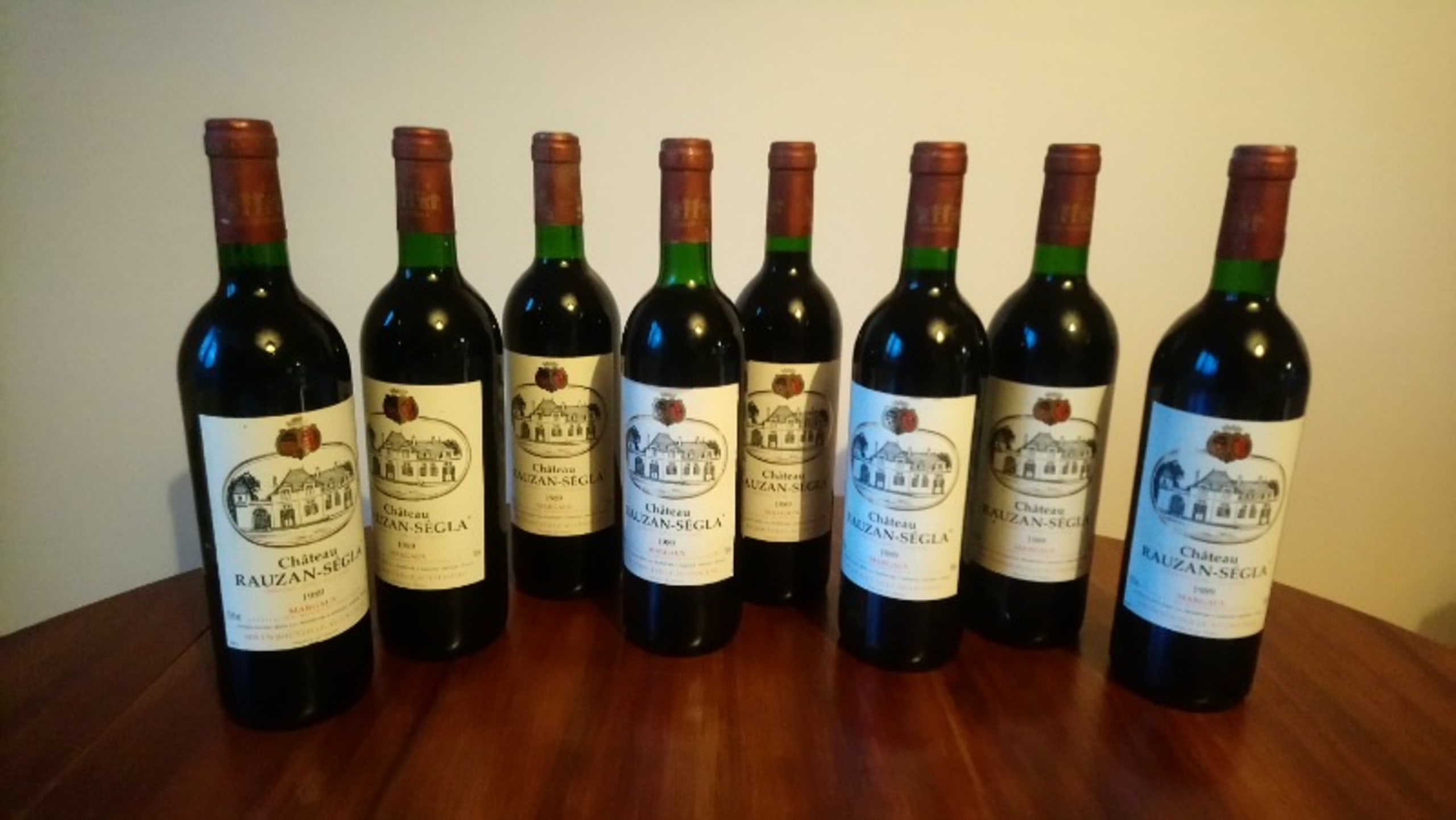8 x Château Rauzan Ségla, Margaux, 1989