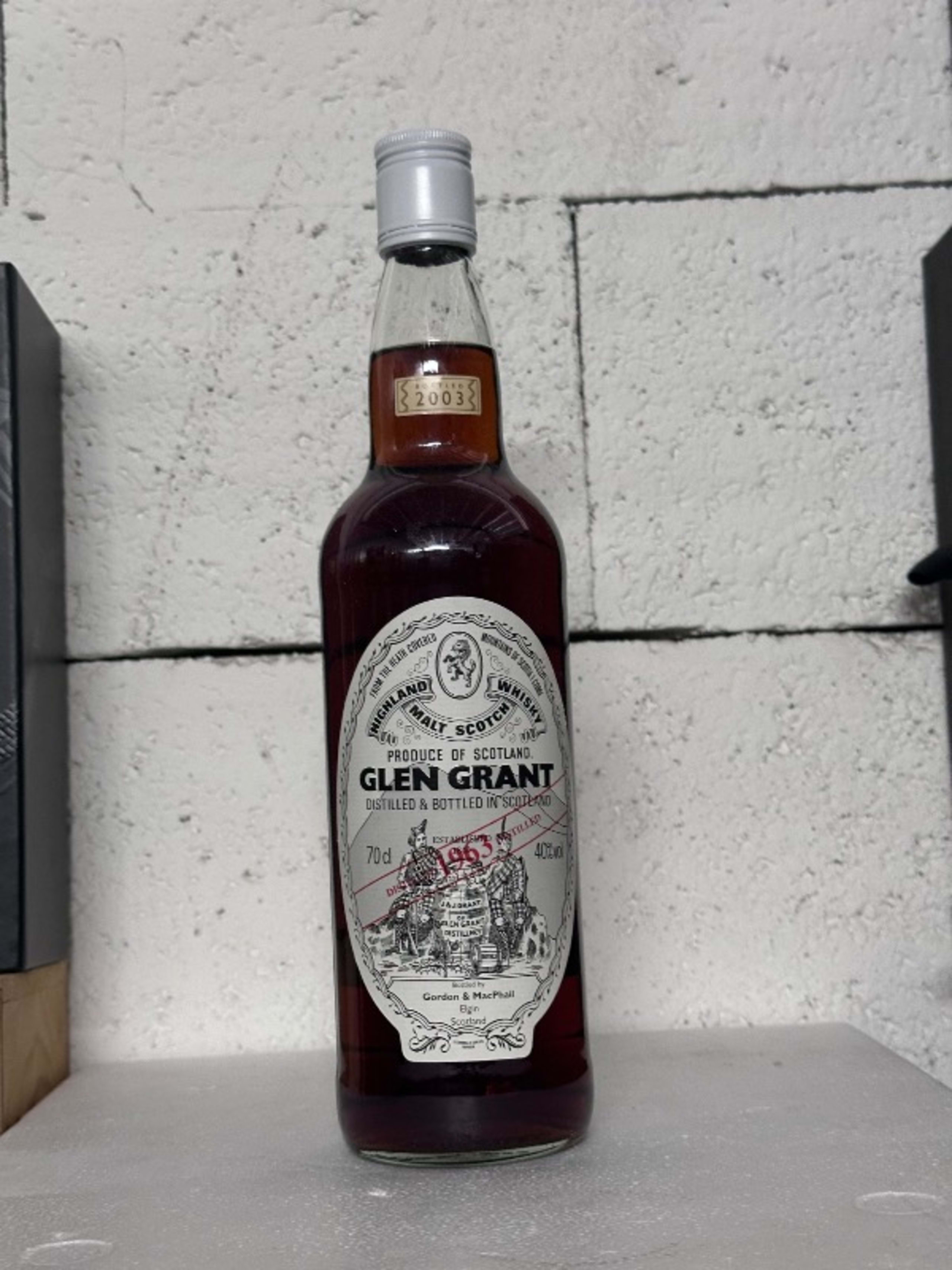 bottled in 2003 by Gordon and Macphail, Glen Grant, Whisky, 1963