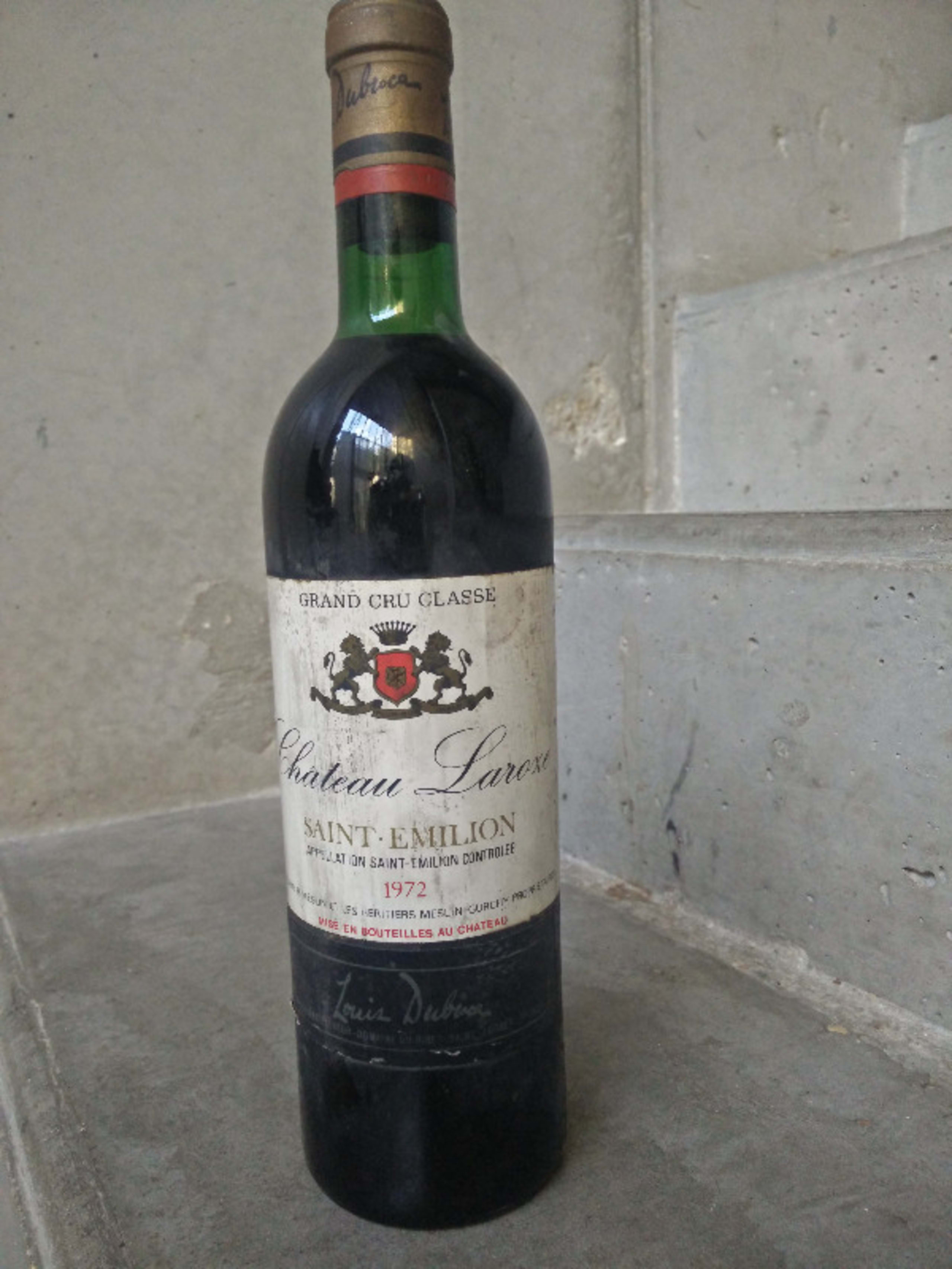 Grand Cru Classé, Château Laroze, Saint-Émilion, 1972