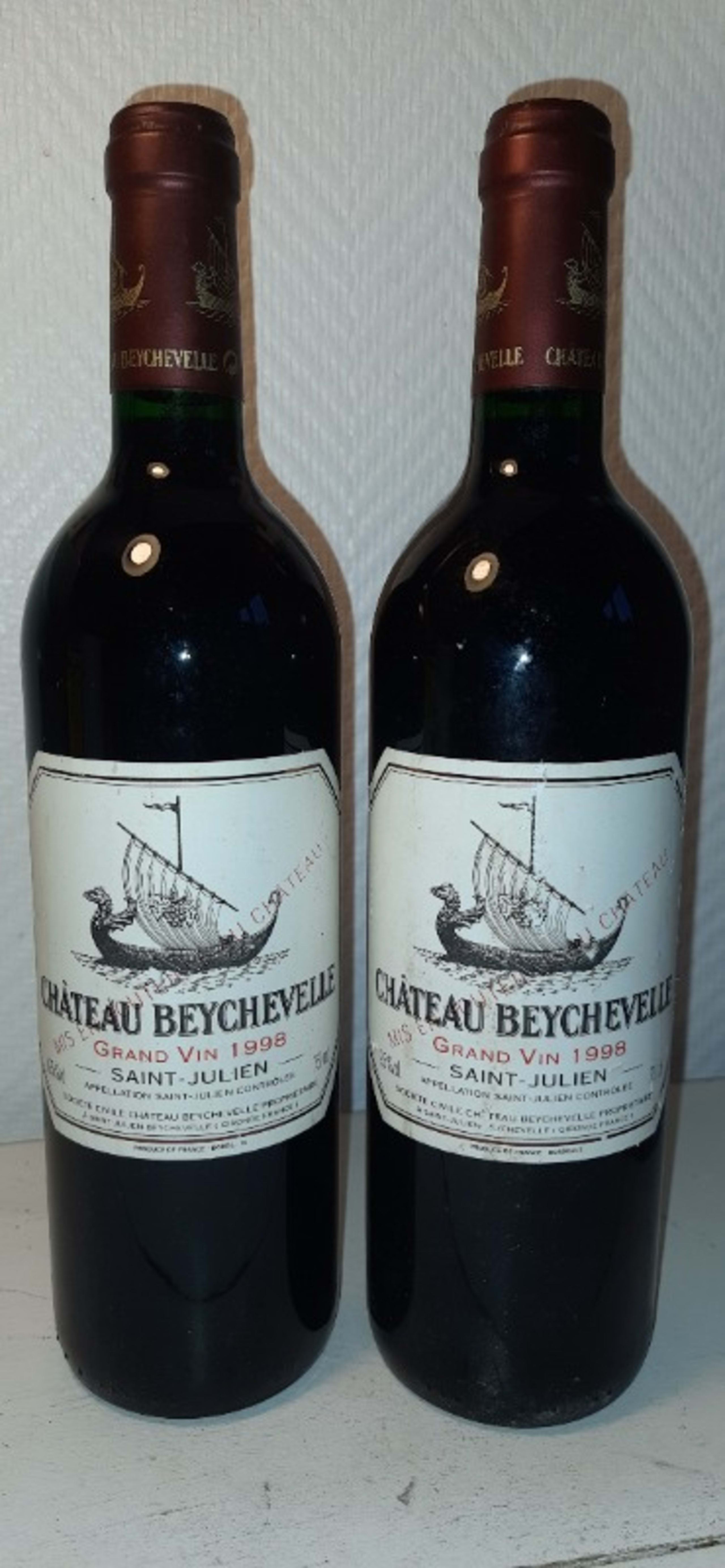 2 x Château Beychevelle, Saint-Julien, 1998