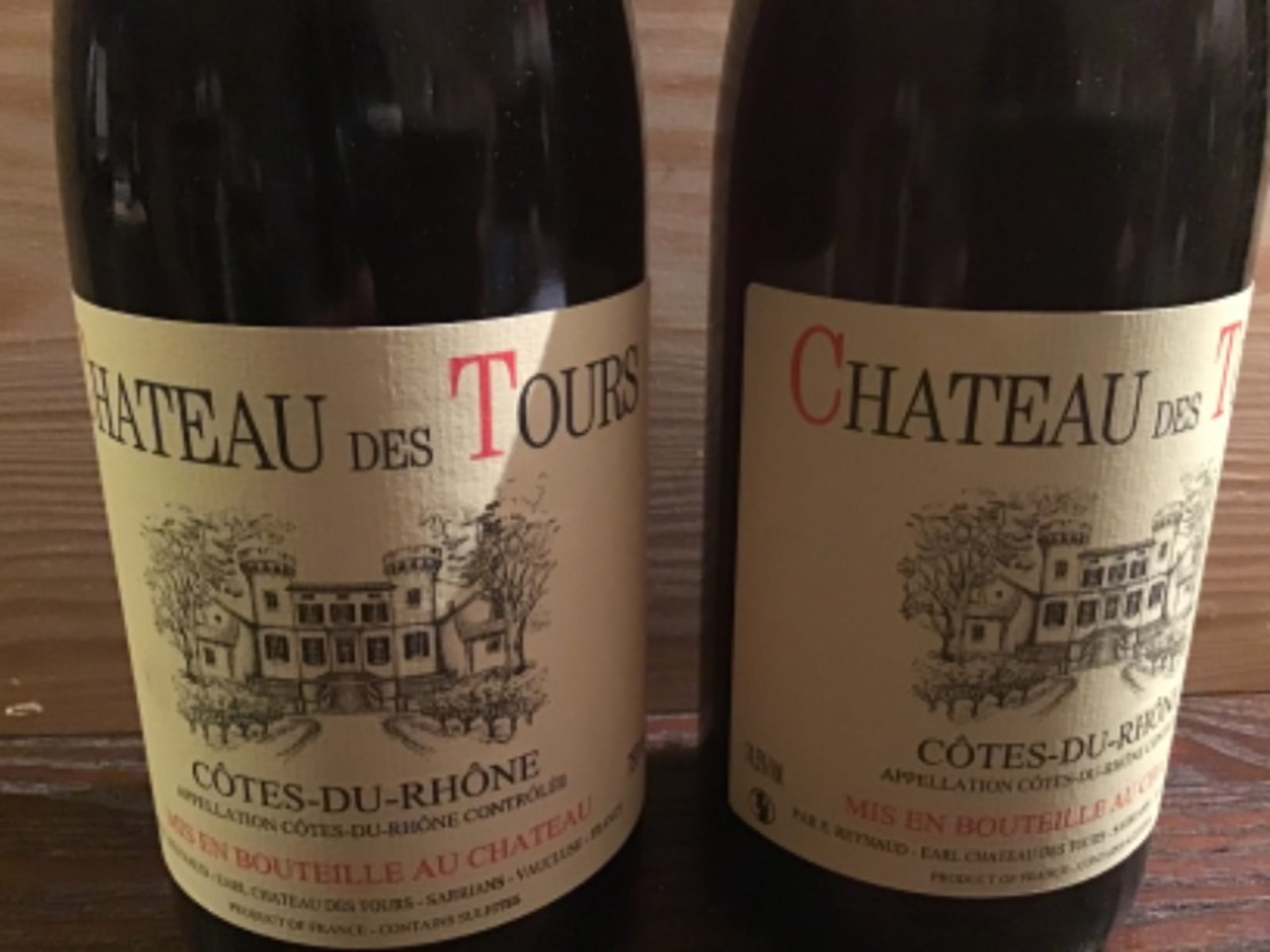 2 x Côtes-du-Rhône, Château des Tours, 2019