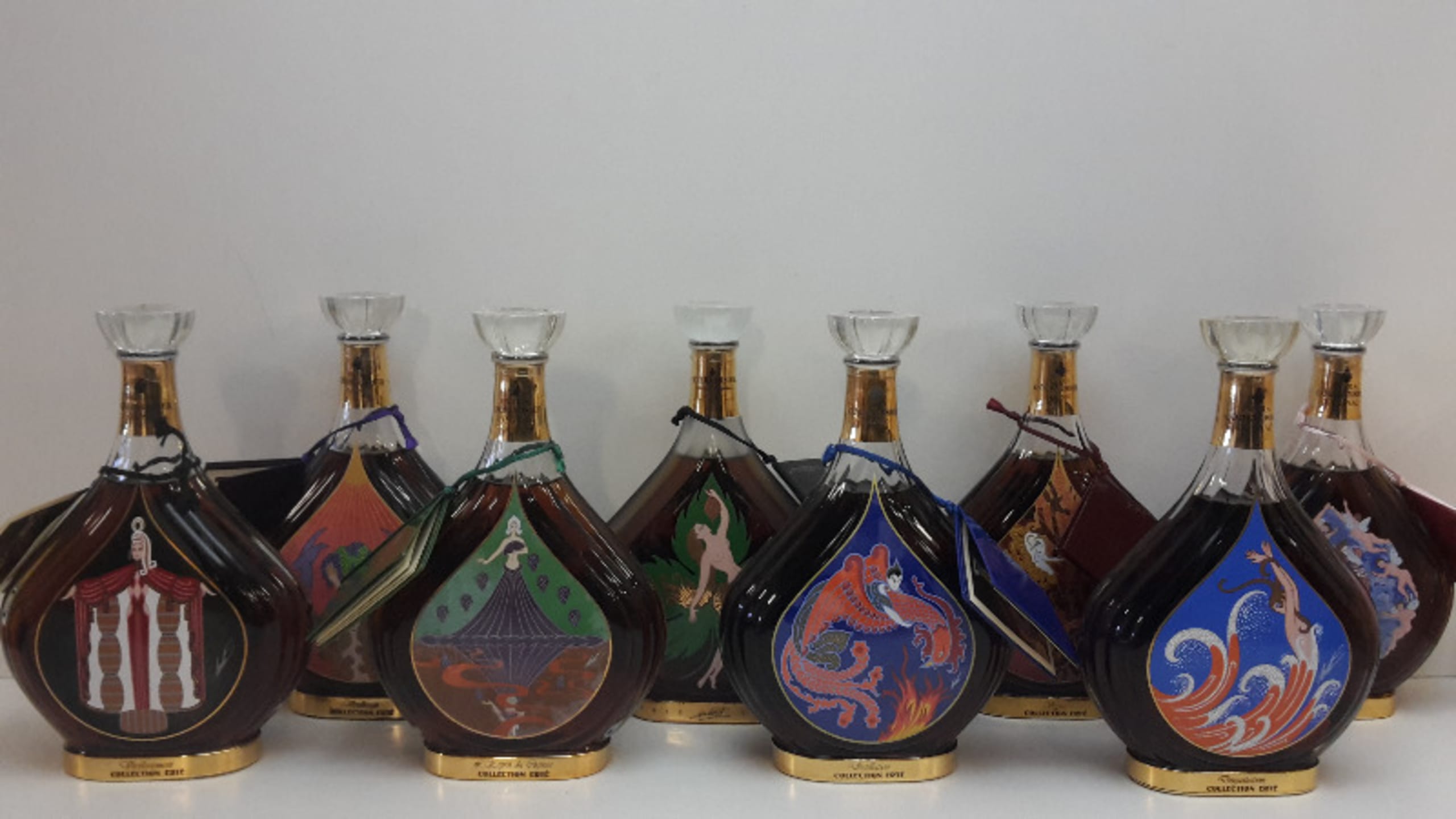 Extra Collection ERTE N°1-8, Courvoisier, Cognac, 1988
