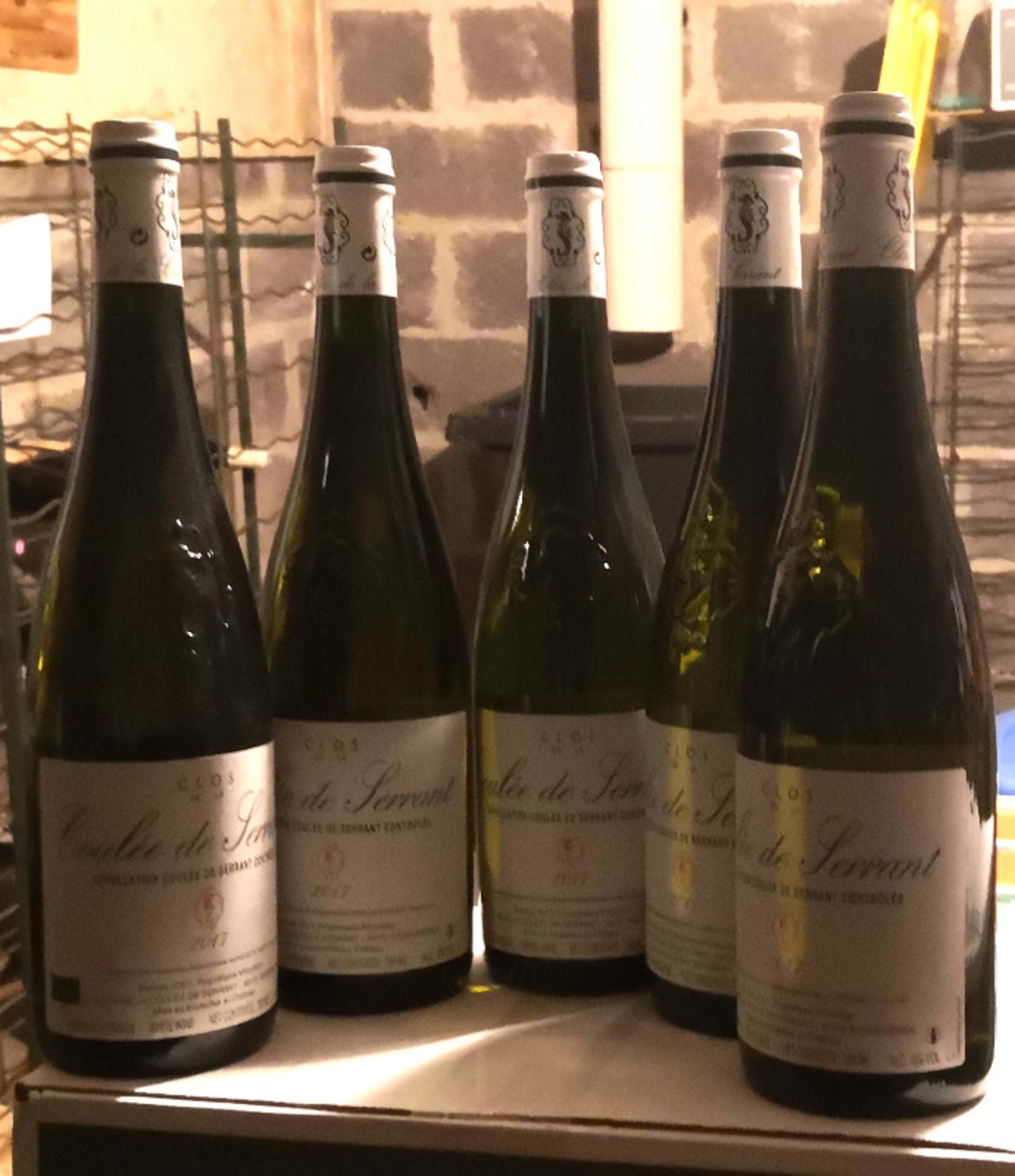 5 x Coulée de Serrant, Savennières, Nicolas Joly, 2017