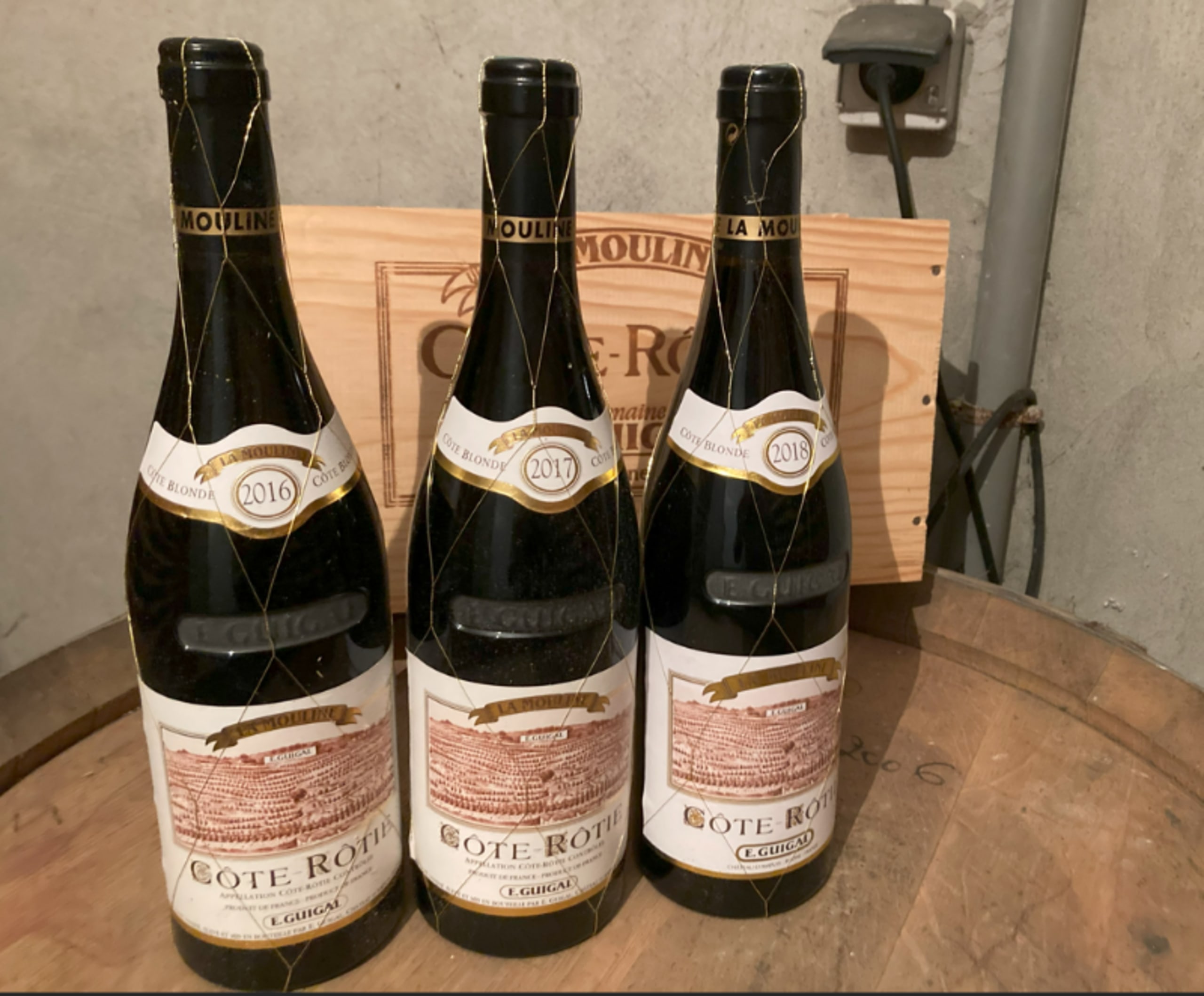 3 x Côte-Rôtie, La Mouline, E. Guigal, 2016, 2017, 2018
