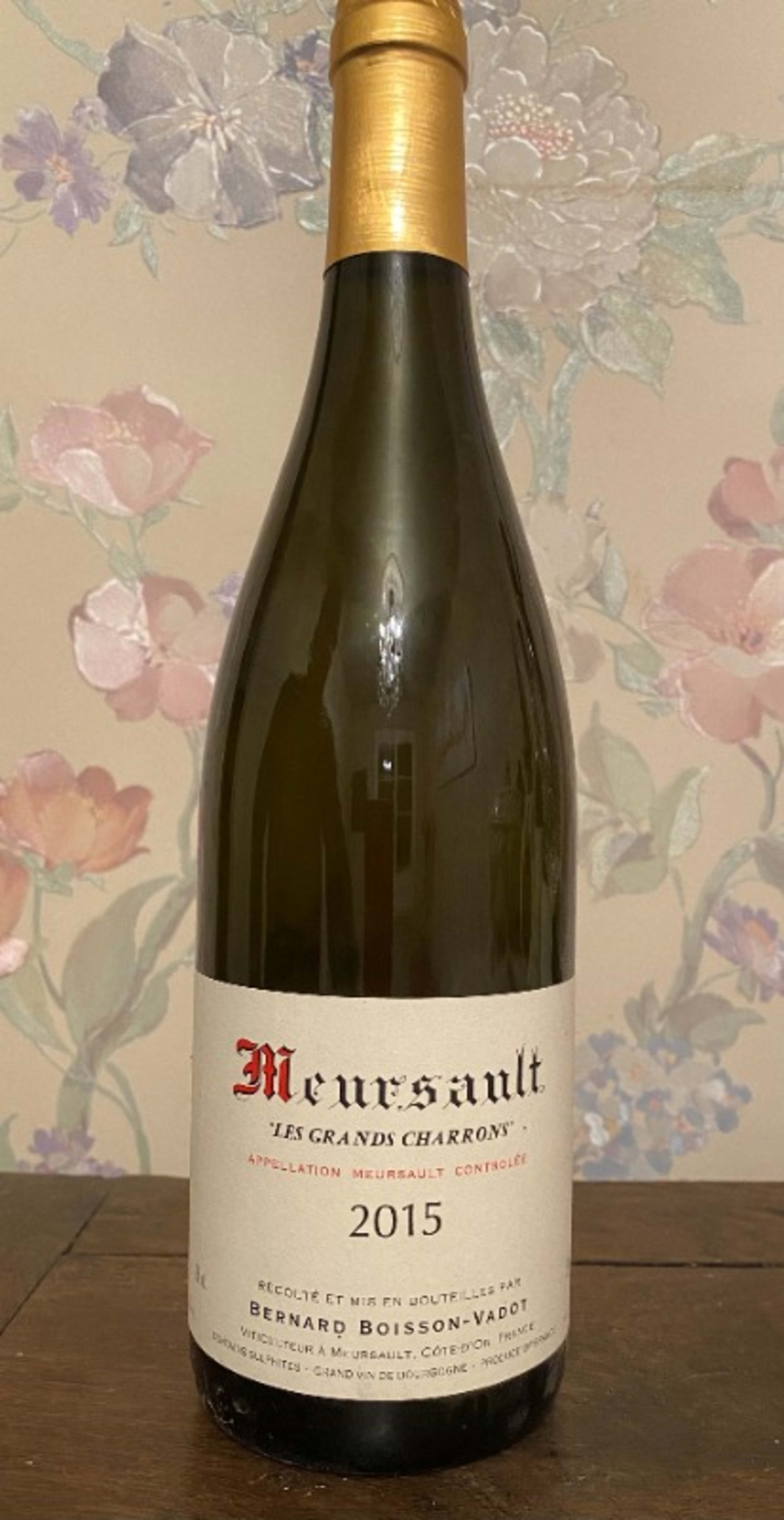 Meursault, Les Grands Charrons, Boisson Vadot, 2015