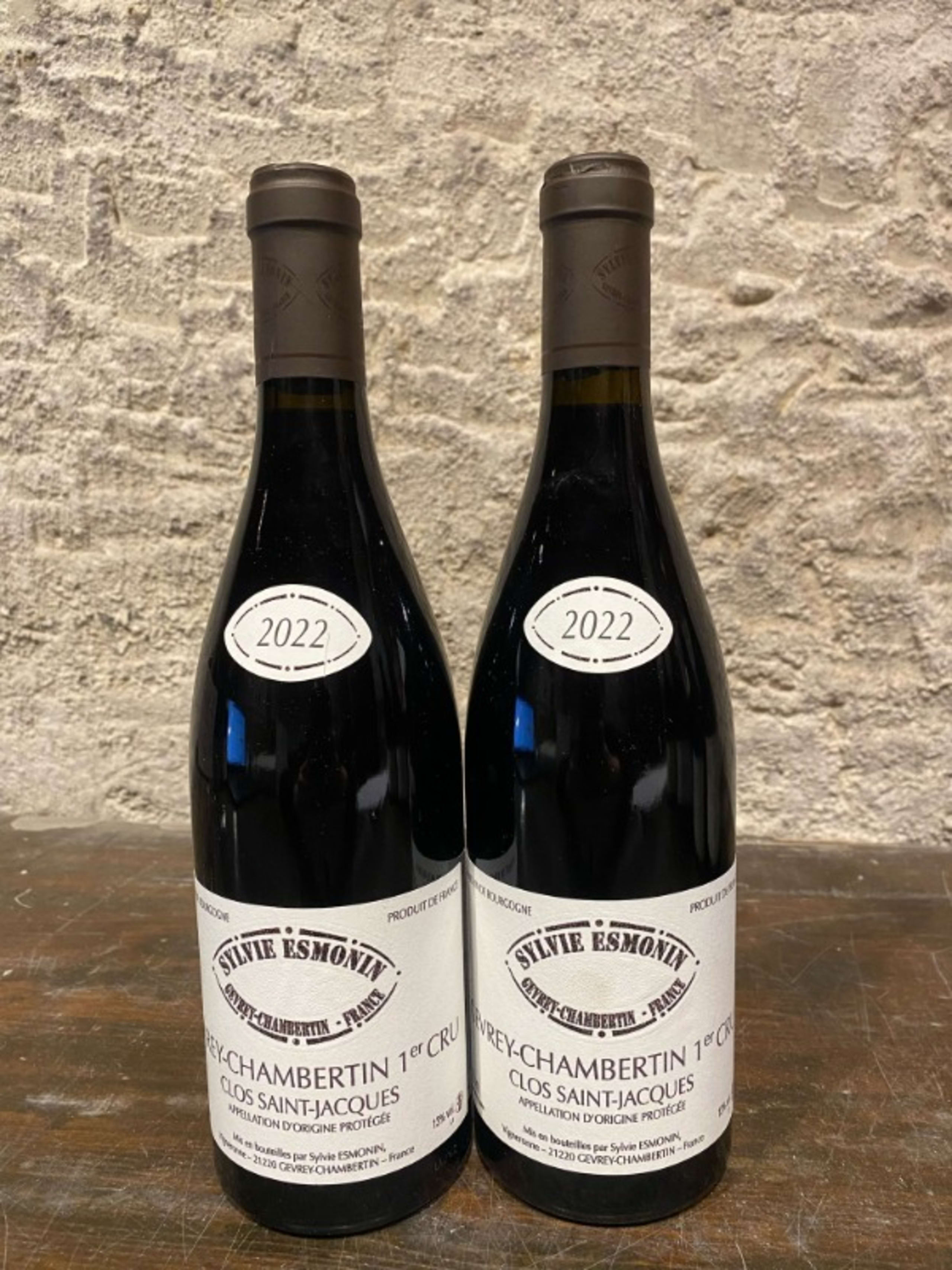 2 x Gevrey-Chambertin, 1er Cru - Clos Saint Jacques, domaine Esmonin, 2022