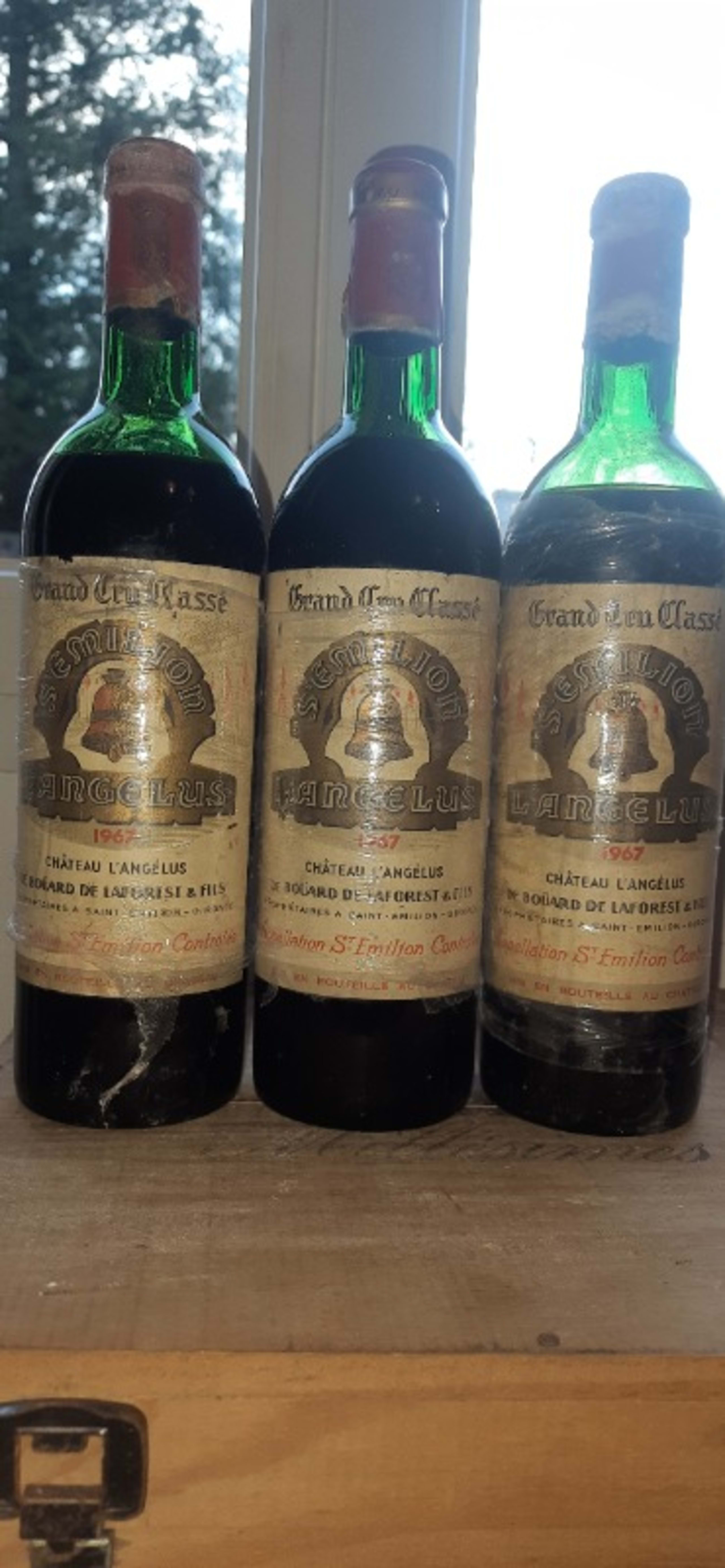 3 x Château L'Angelus, Saint-Émilion Grand Cru, 1967