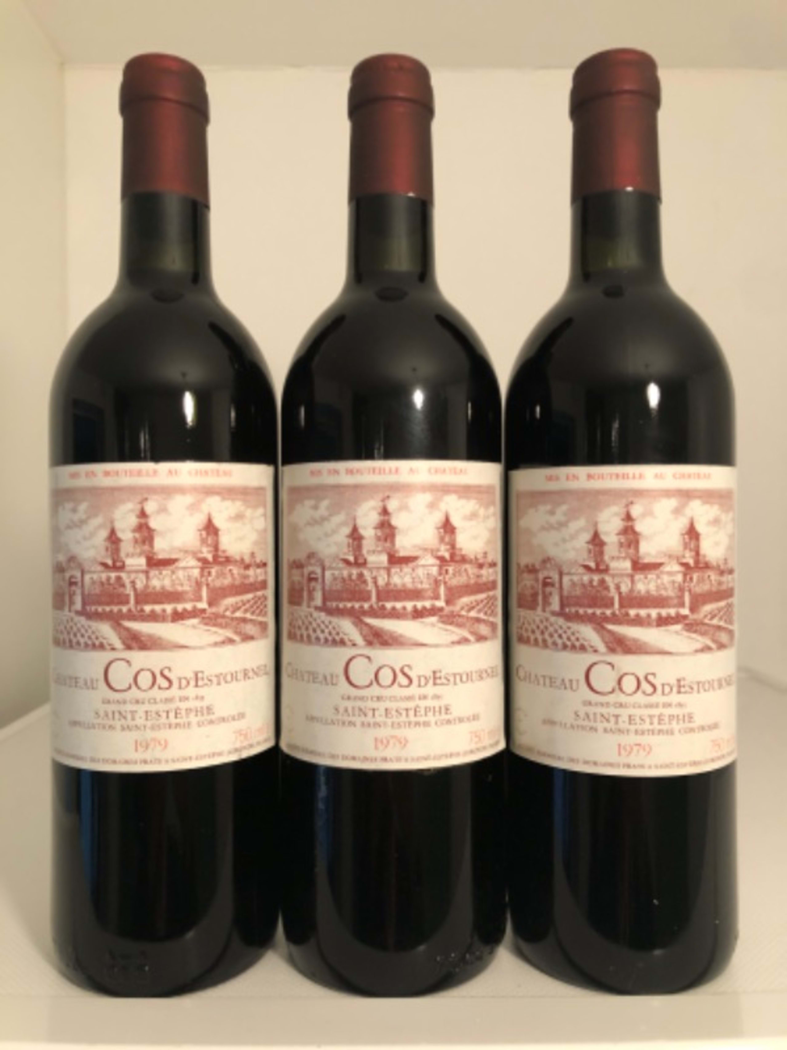 3 x Château Cos d'Estournel, Saint-Estèphe, 1979