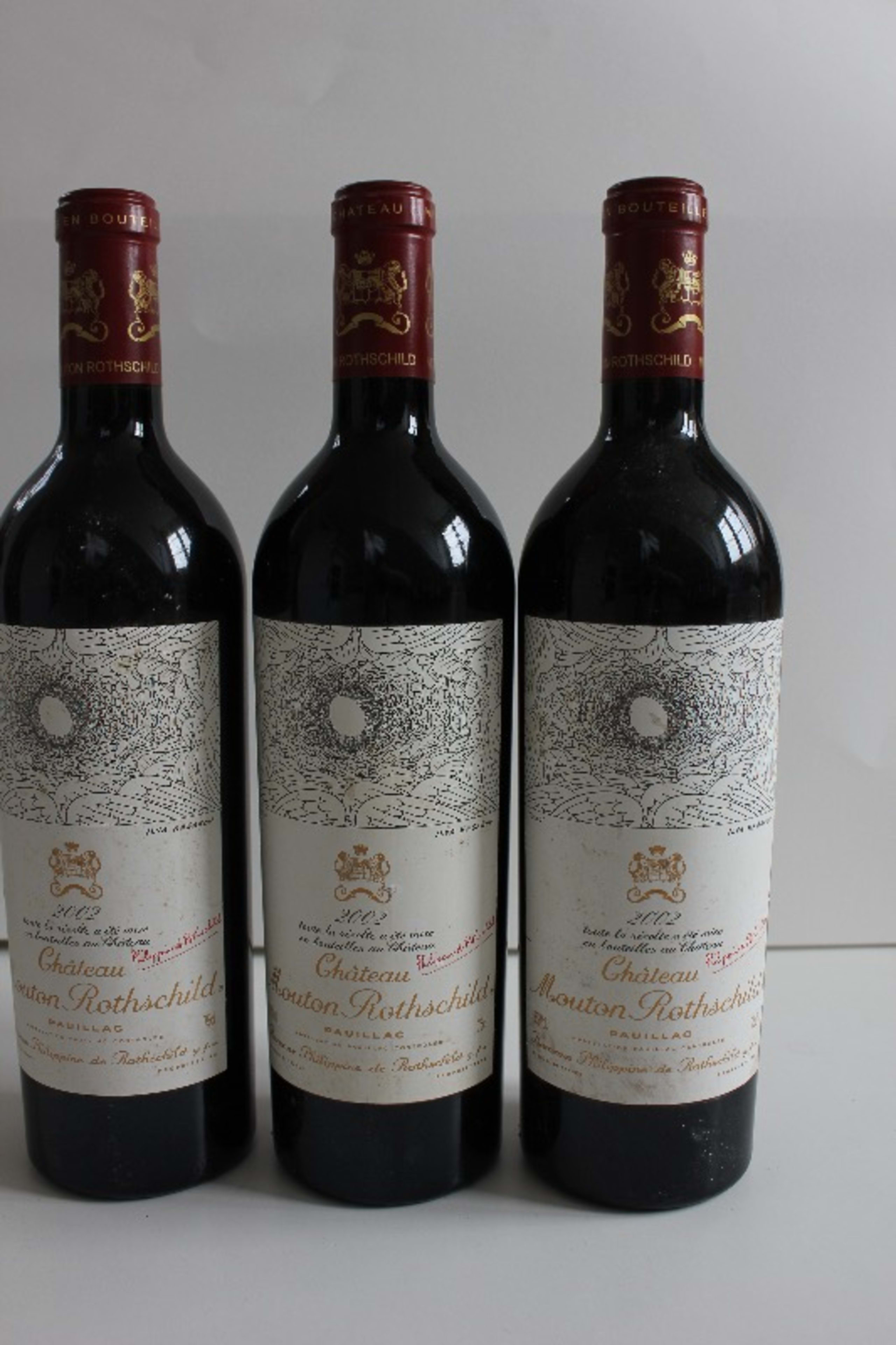 3 x Château Mouton Rothschild, Pauillac, 2002