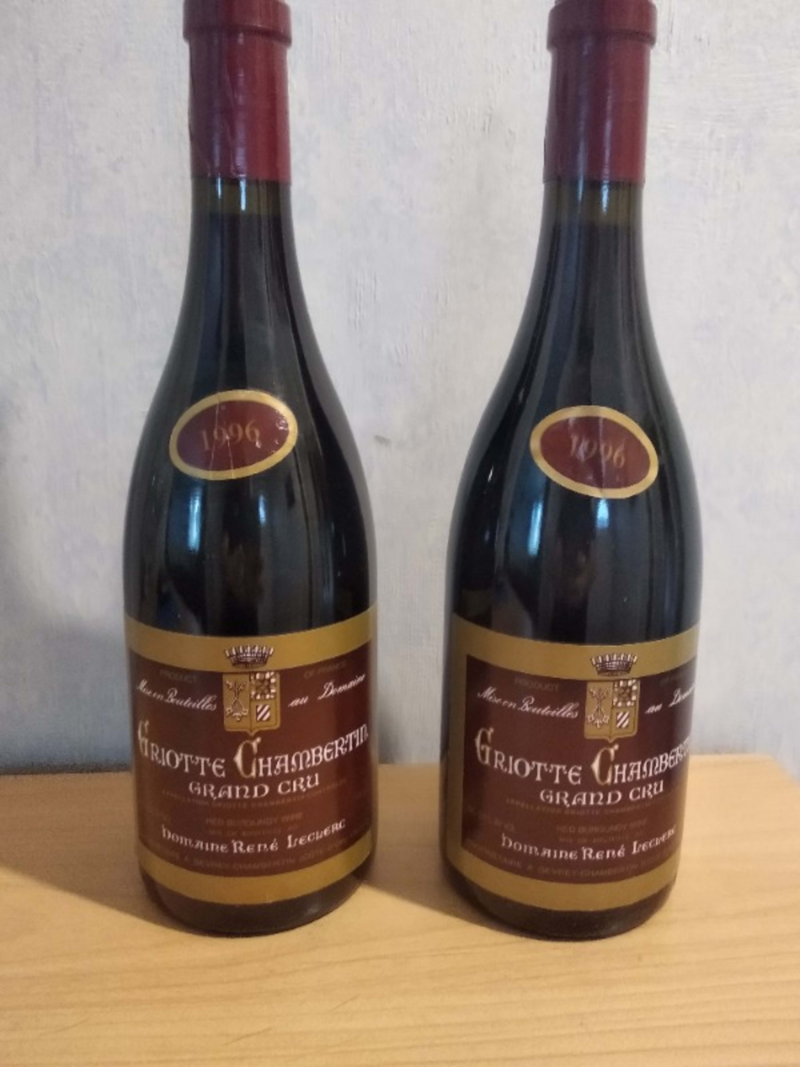 2 x Griotte-Chambertin, Grand Cru, Domaine René Leclerc, 1996
