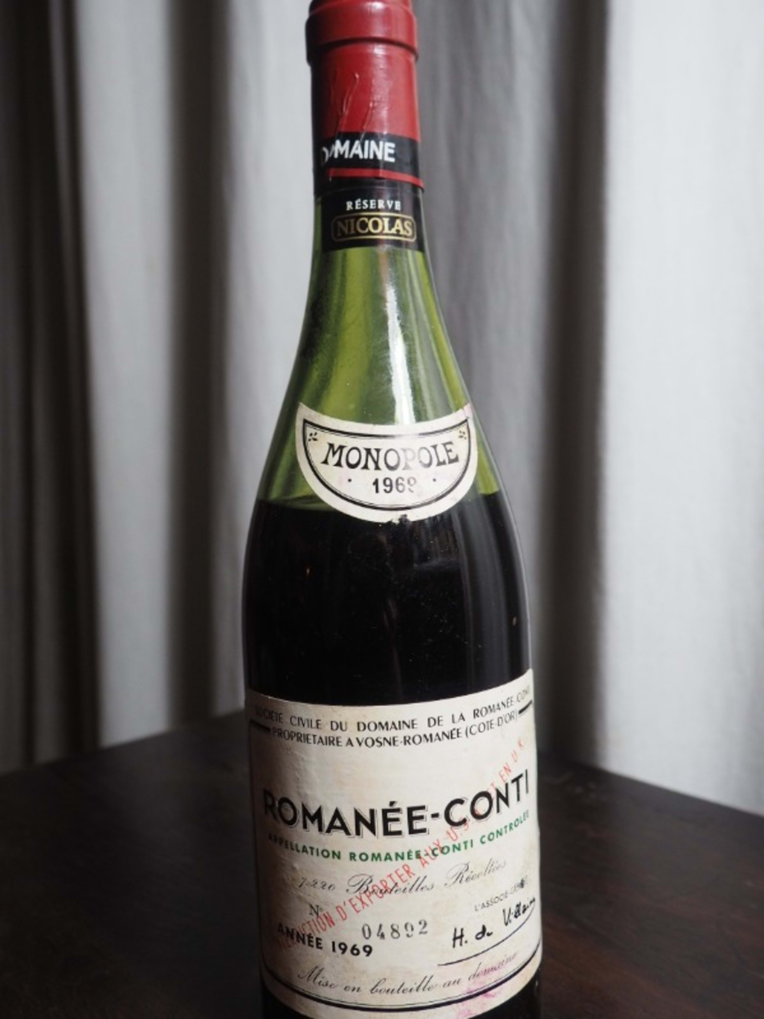Romanée-Conti, Domaine de la Romanée Conti, 1969