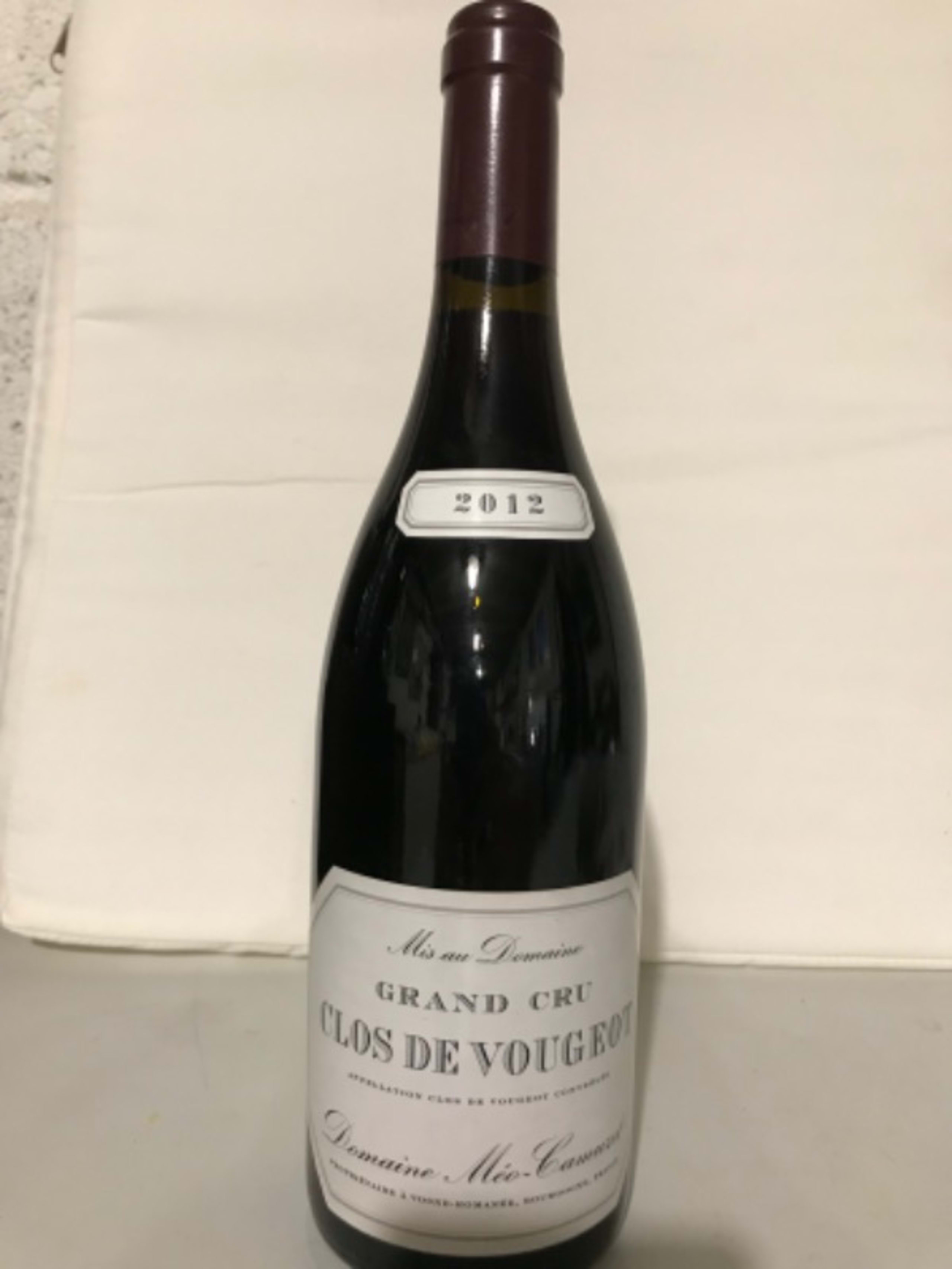 Clos de Vougeot, Grand cru, Méo Camuzet, 2012