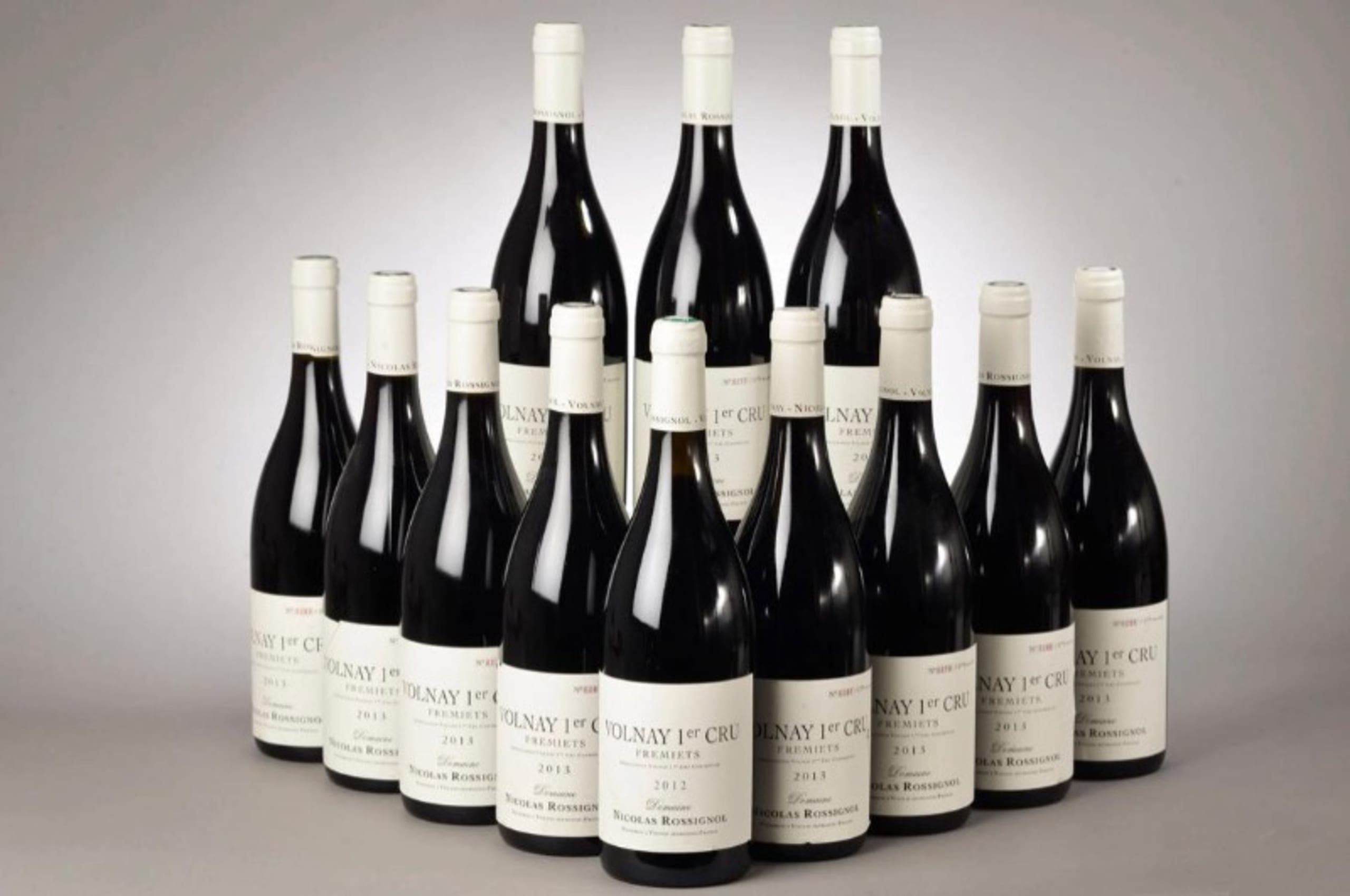 9 x Volnay, 1er cru fremiets, Nicolas Rossignol, 2013