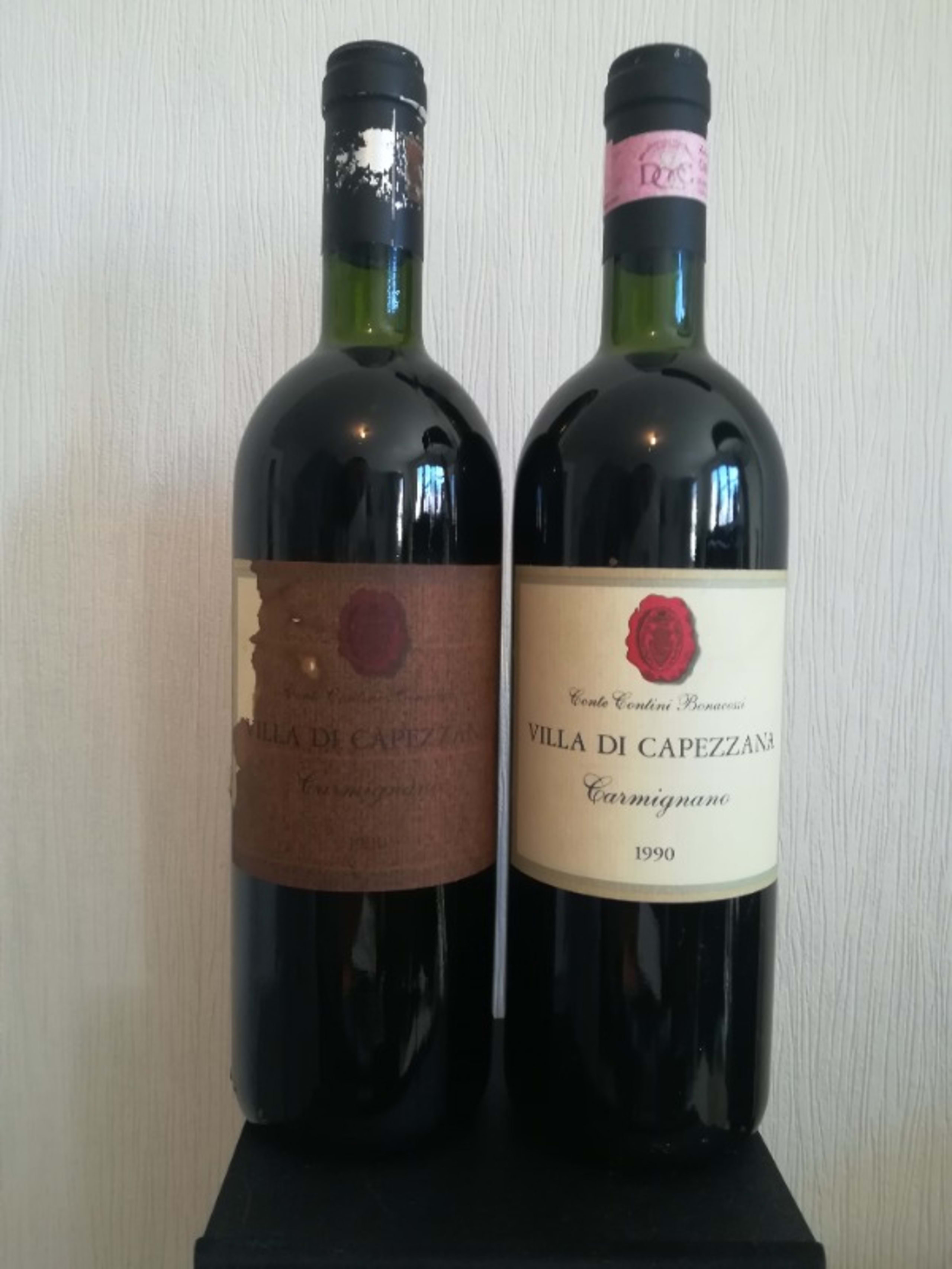 2 x Villa Di Capezzana, Conte Contini Bonacossi, Carmignano, 1990