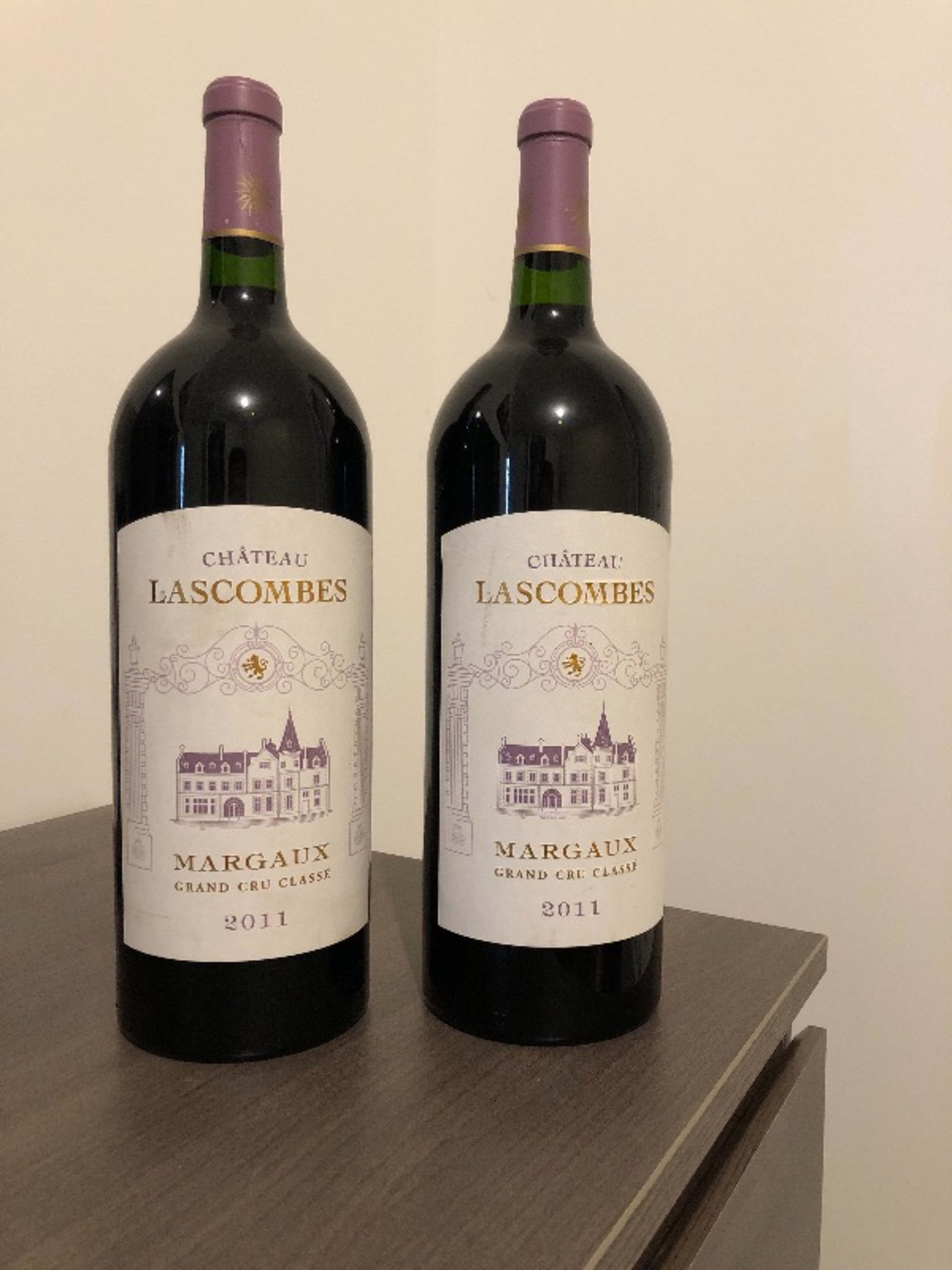 2 x Château Lascombes, Margaux, 2011 (Magnum)
