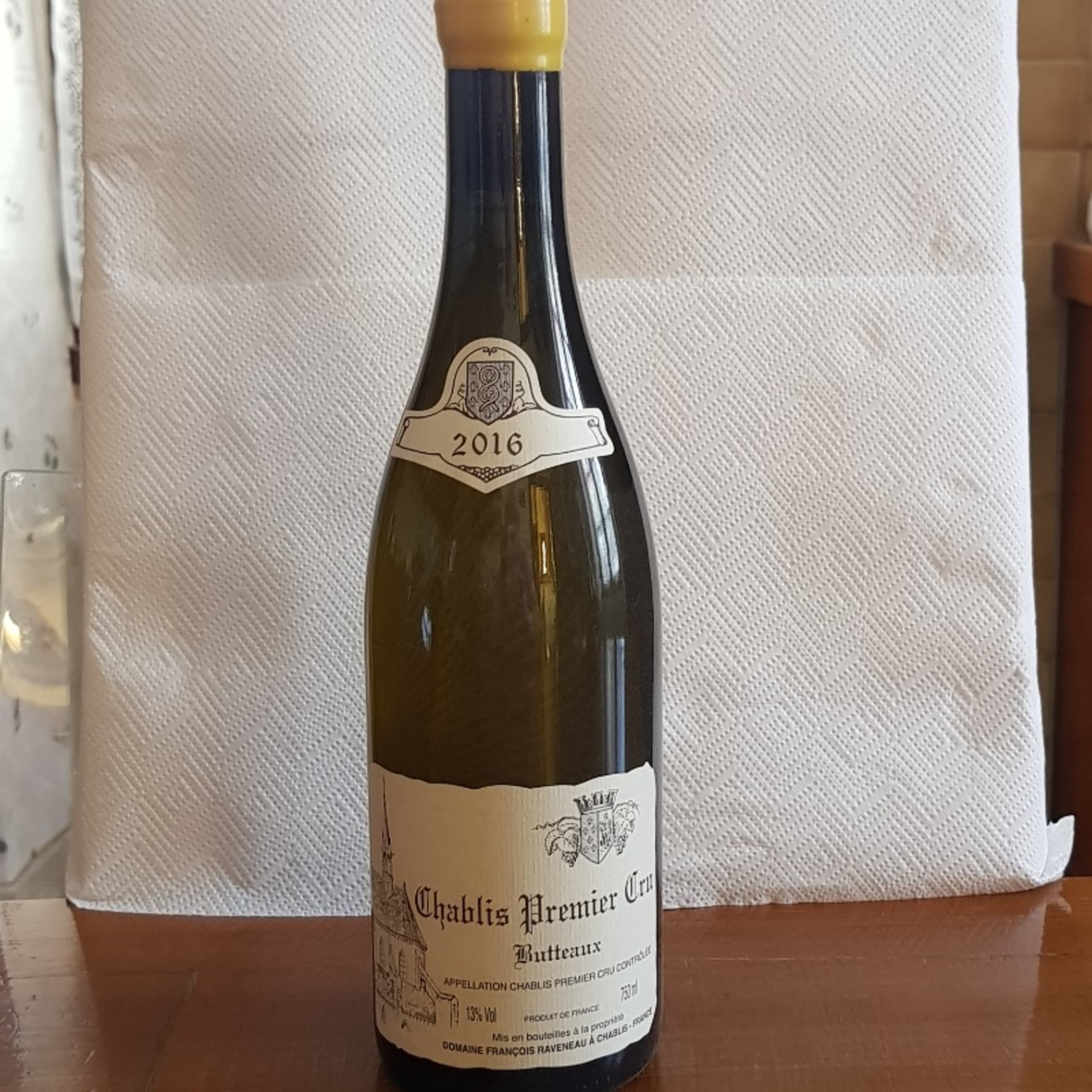 Chablis Premier Cru, Butteaux, F. Raveneau, 2016