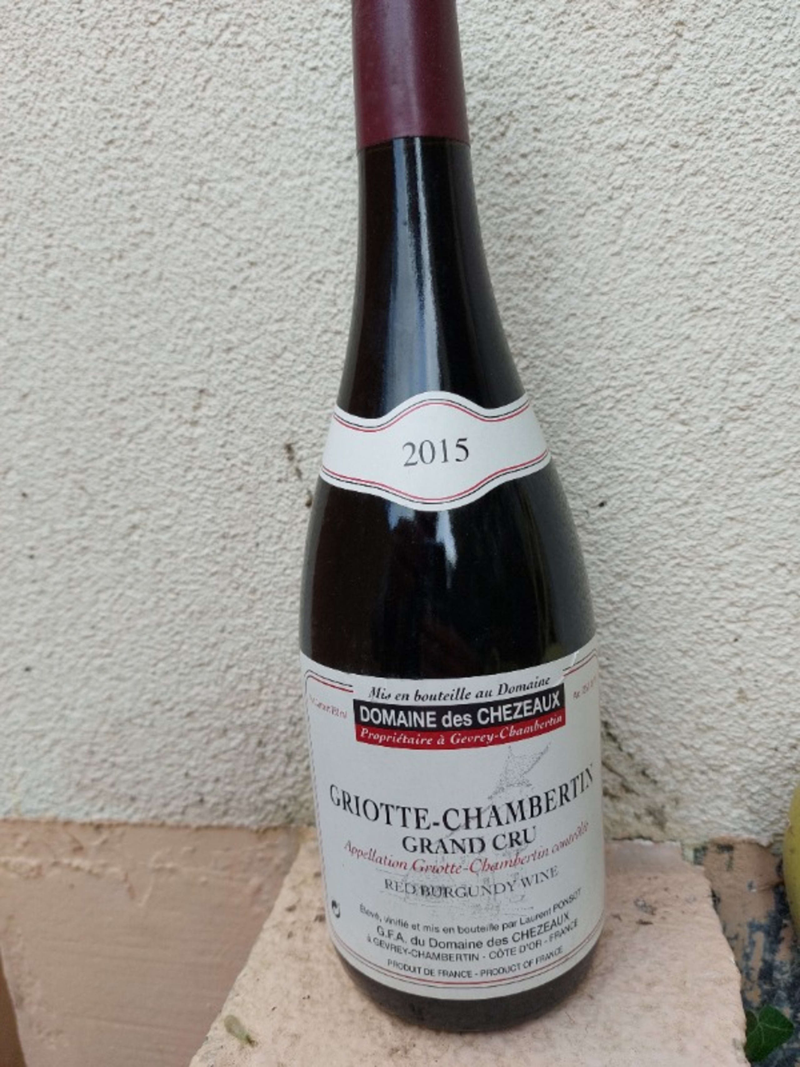 Griotte-Chambertin, Domaine des Chézeaux, 2015 (L. Ponsot)