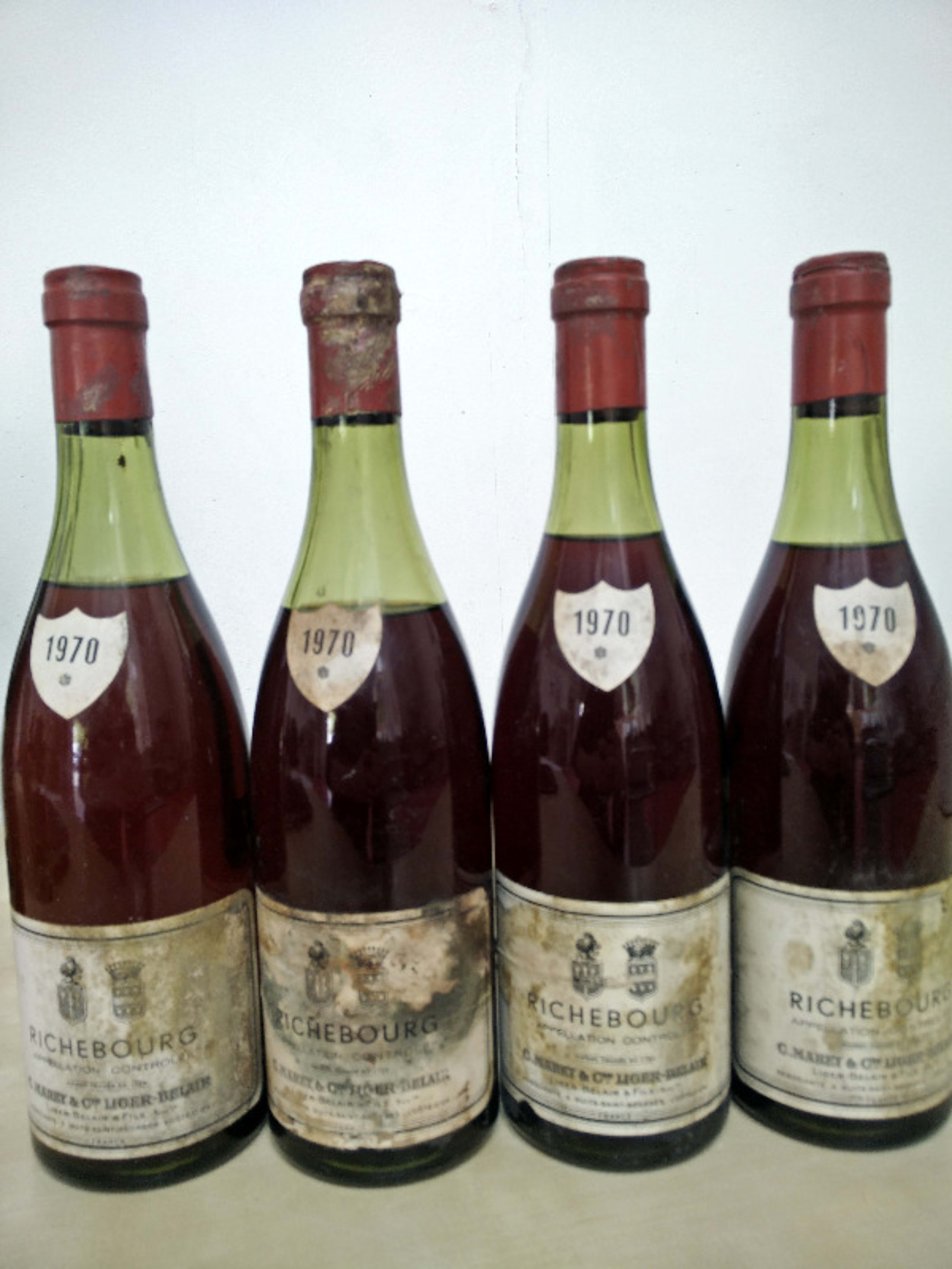 4 x Richebourg, C. Marey & Comte Liger-Belair, 1970
