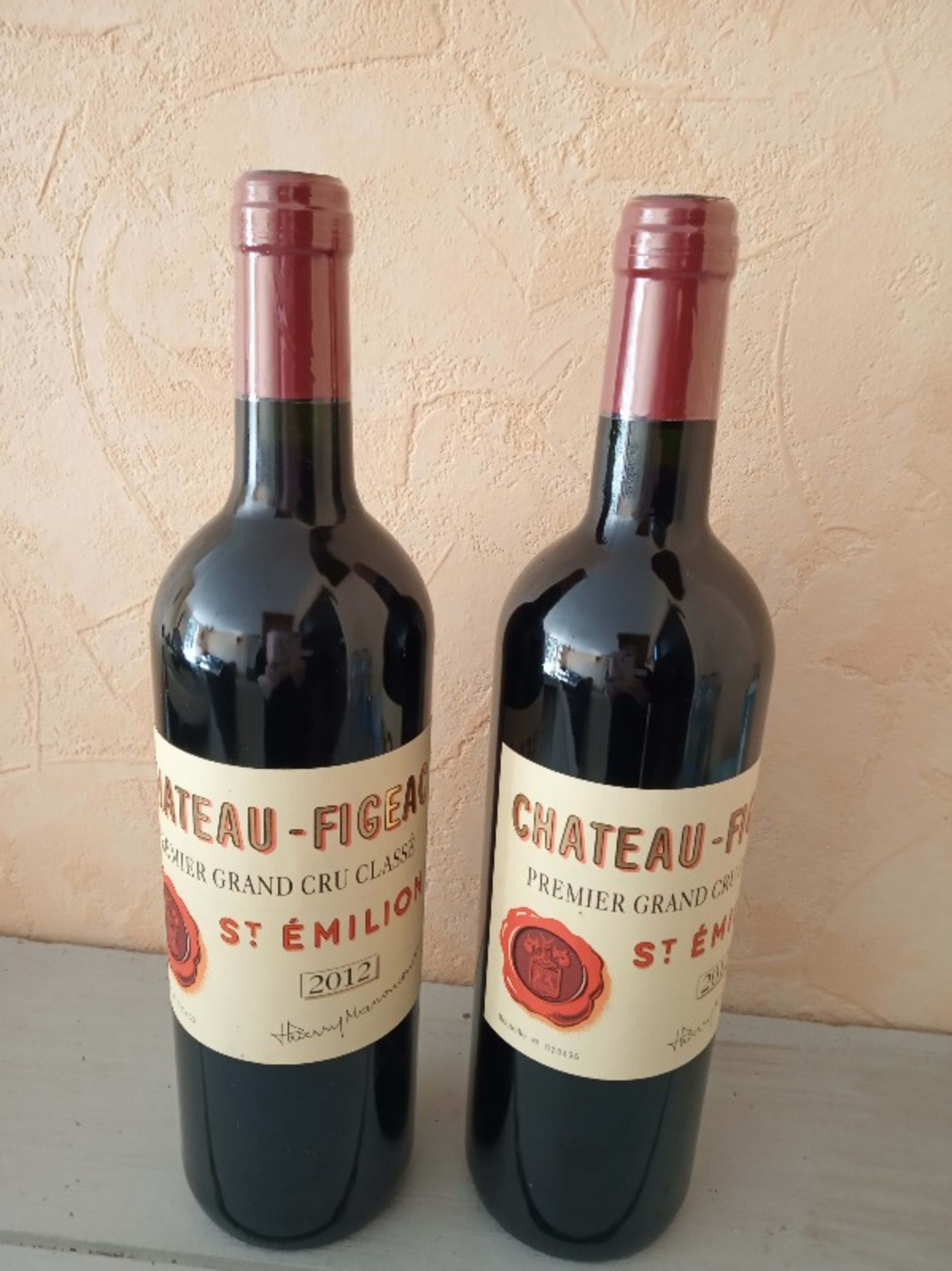 2 x Château Figeac, Famille Manoncourt, Saint-Émilion, 2012