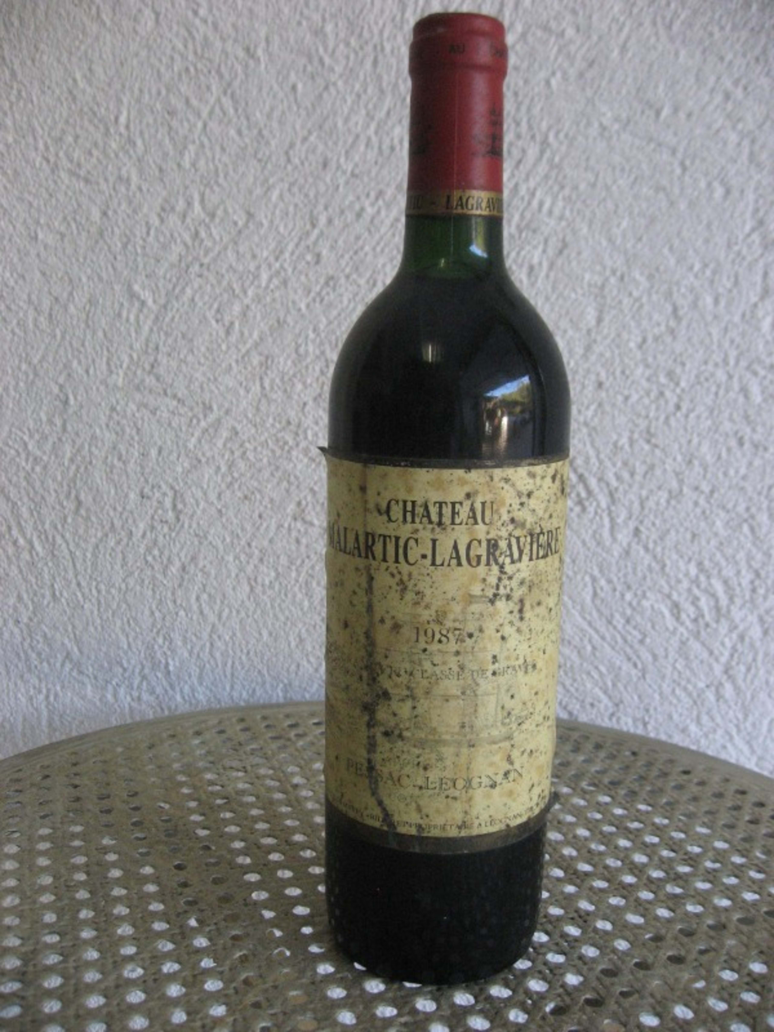 Château Malartic-la Gravière, Pessac-Léognan, 1987