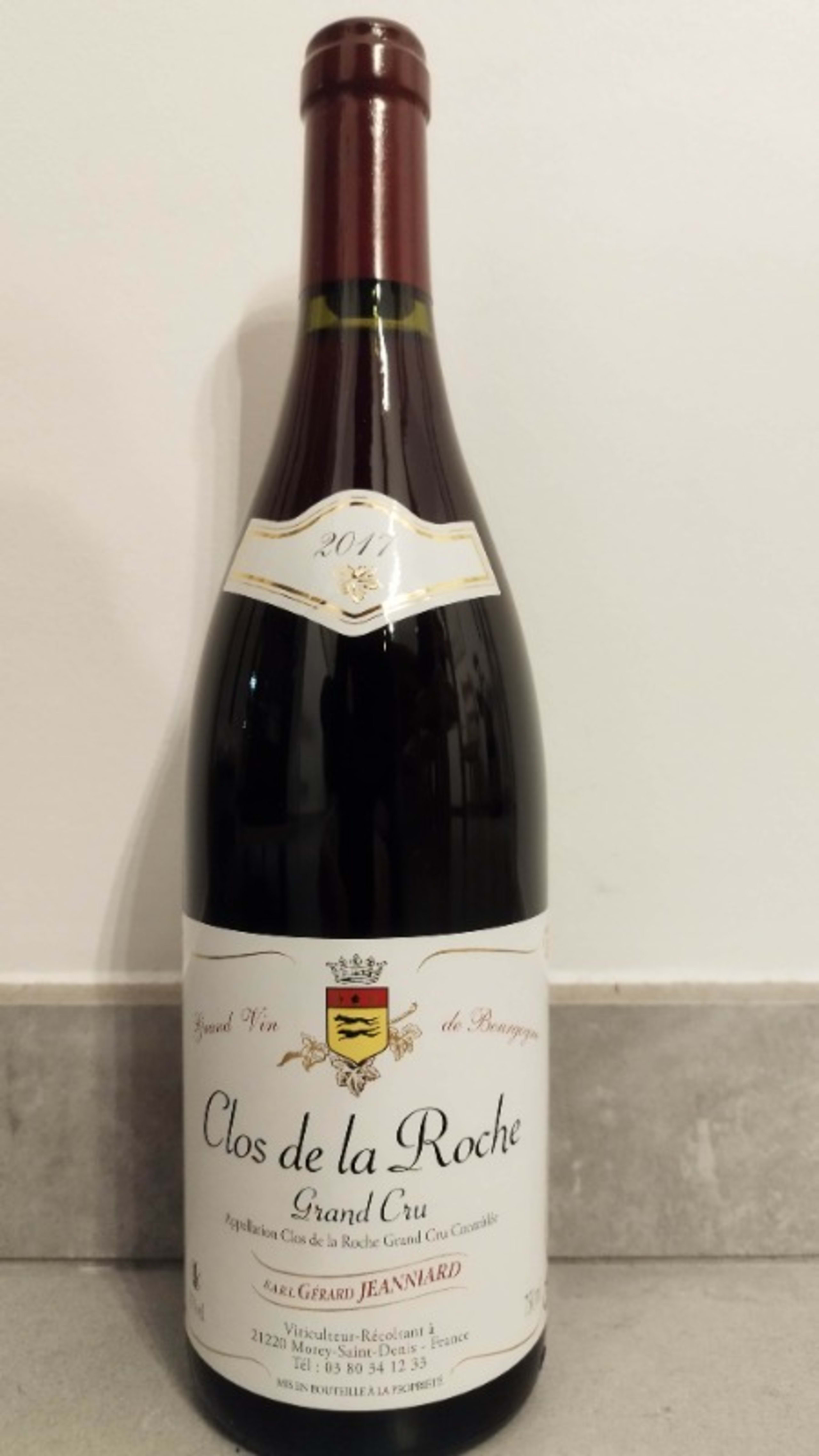 Clos-de-la-Roche, Grand Cru, Gérard Jeanniard, 2017