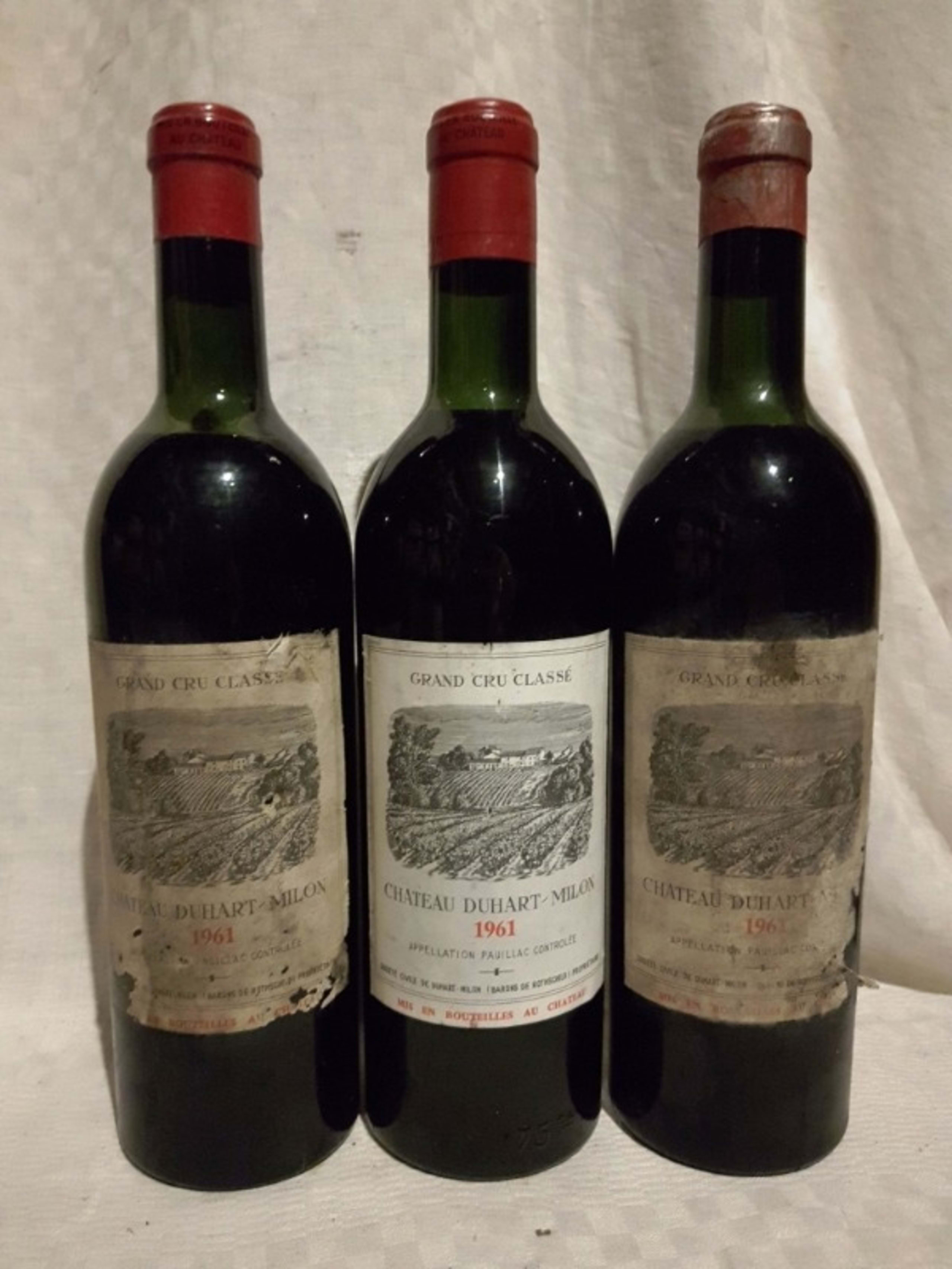 3 x Château Duhart Milon, Pauillac, 1961