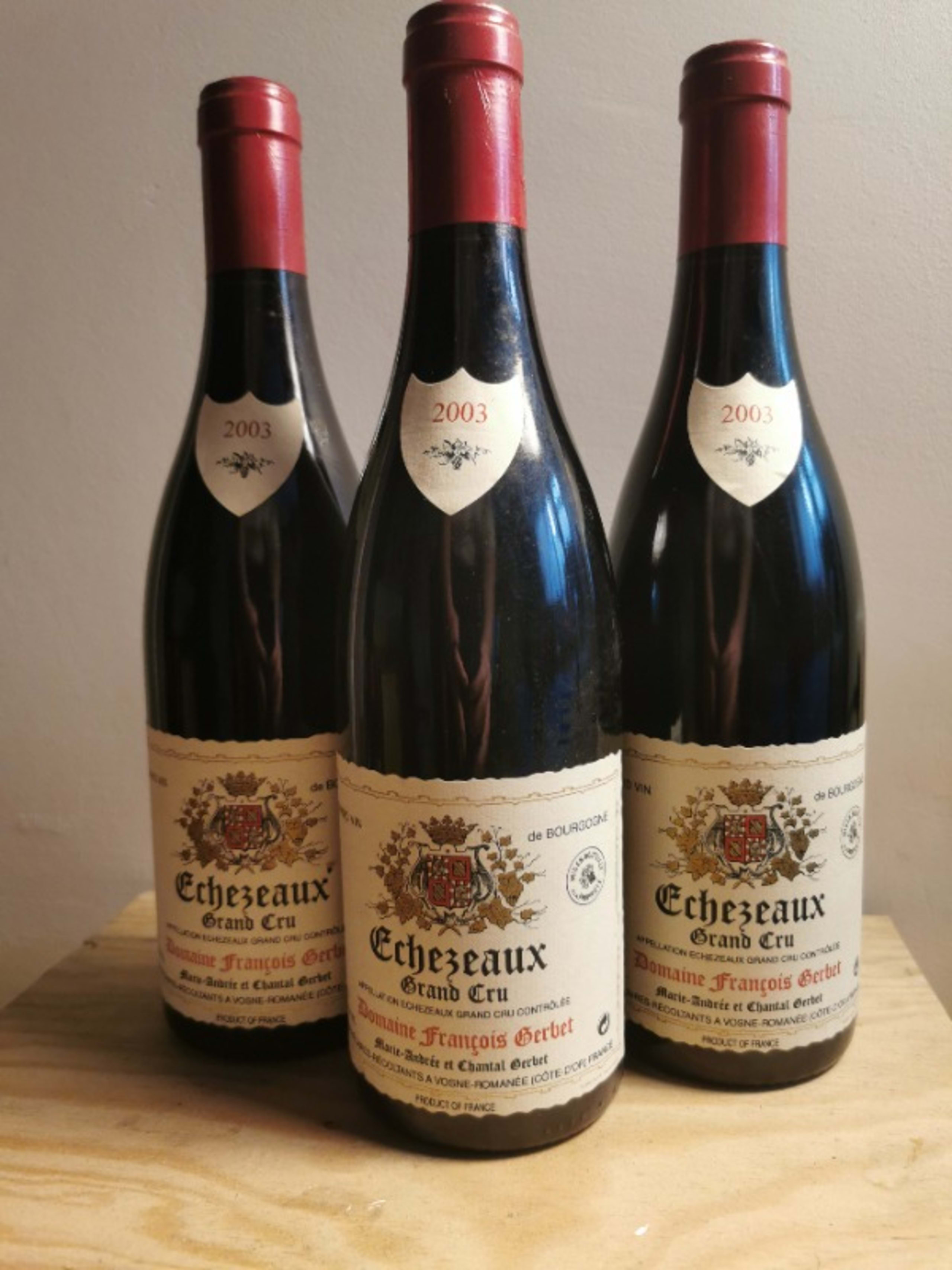 3 x Echézeaux, Grand Cru, Domaine François Gerbet, 2003