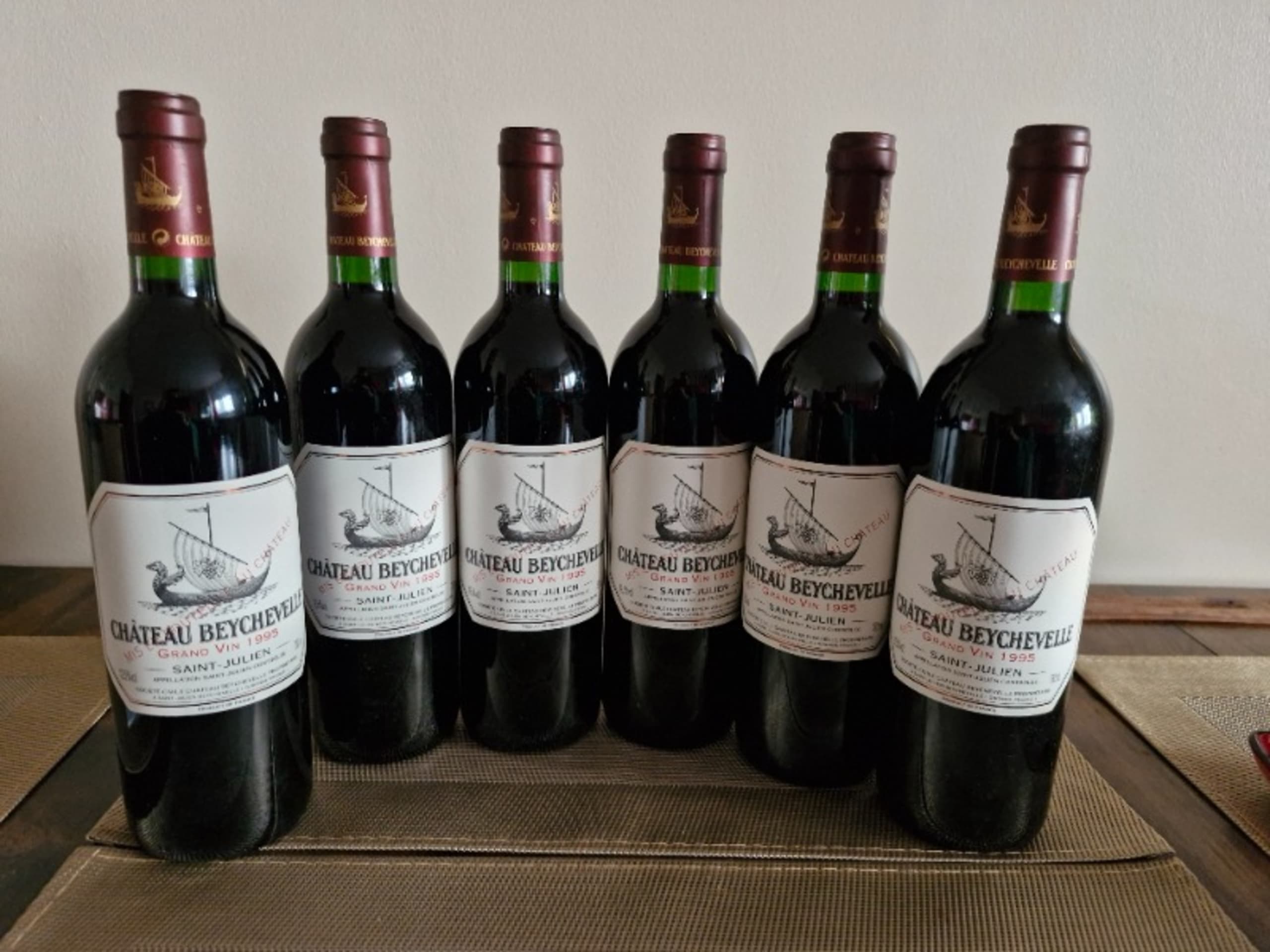 6 x Château Beychevelle, Saint-Julien, 1995