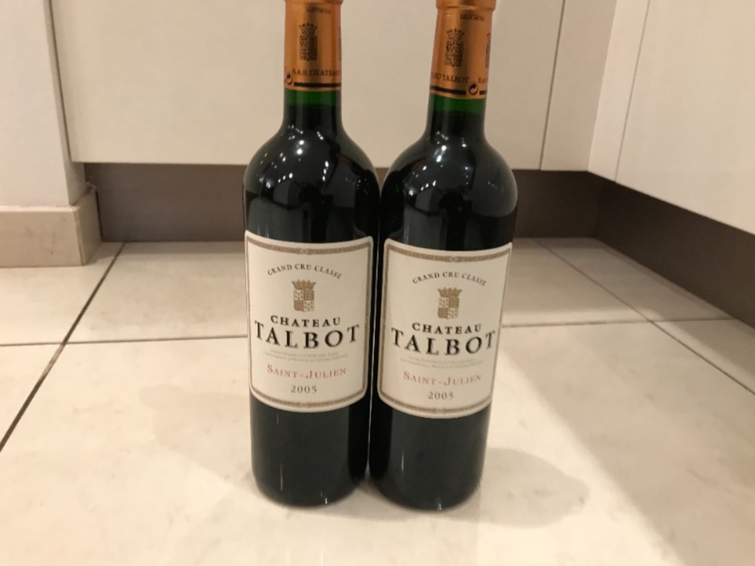 2 x château Talbot, Saint-Julien, 2005