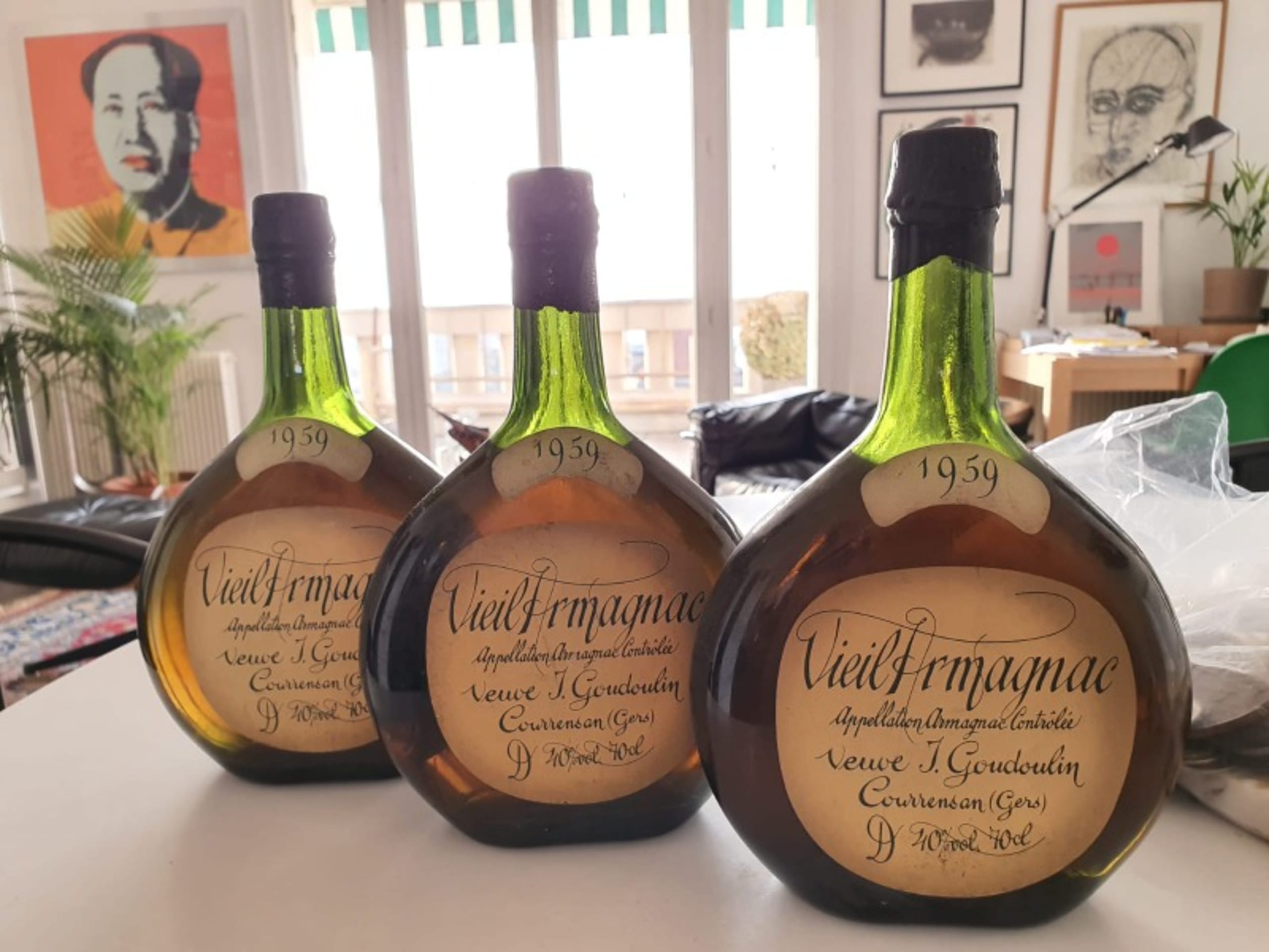Vieil Armagnac Vintage, veuve Goudoulin, Armagnac, 1959