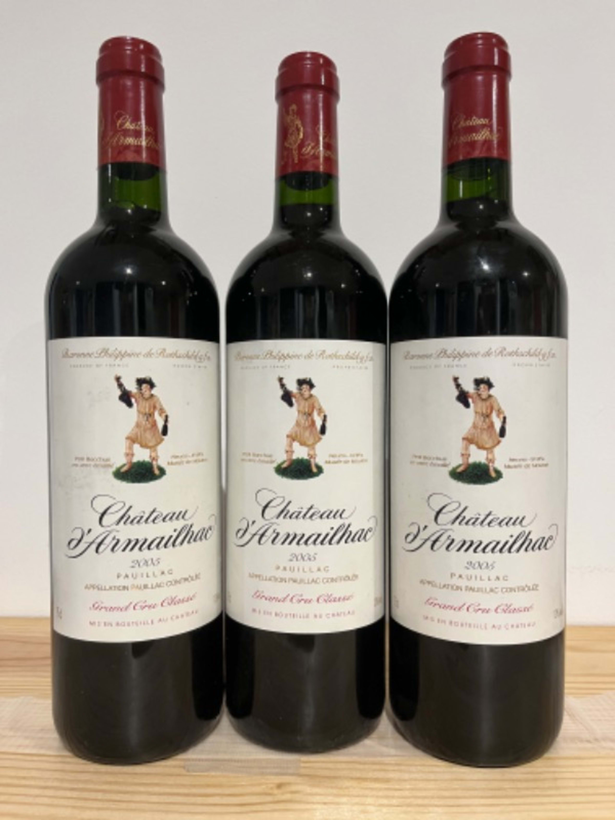 3 x Château d’Armailhac, Pauillac, 2005