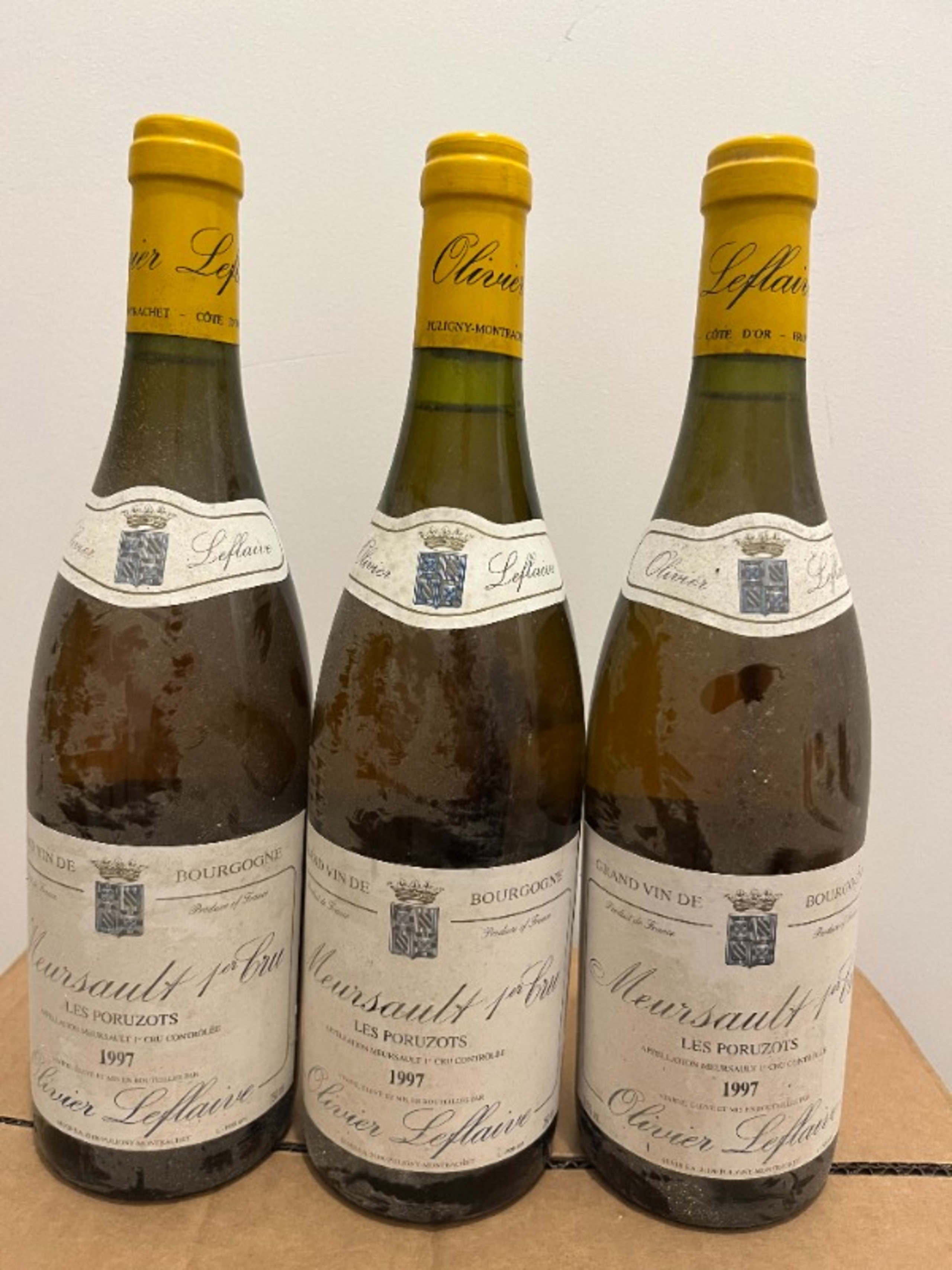 3 x Meursault, 1er cru Les Poruzots, Olivier Leflaive, 1997