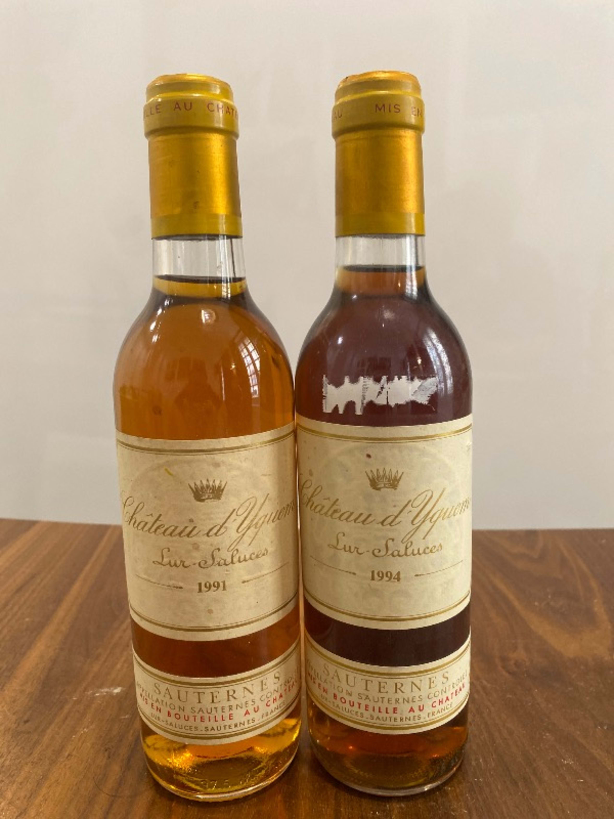 2 x Château d’Yquem, Sauternes, 1991/1994 (37,5cl)