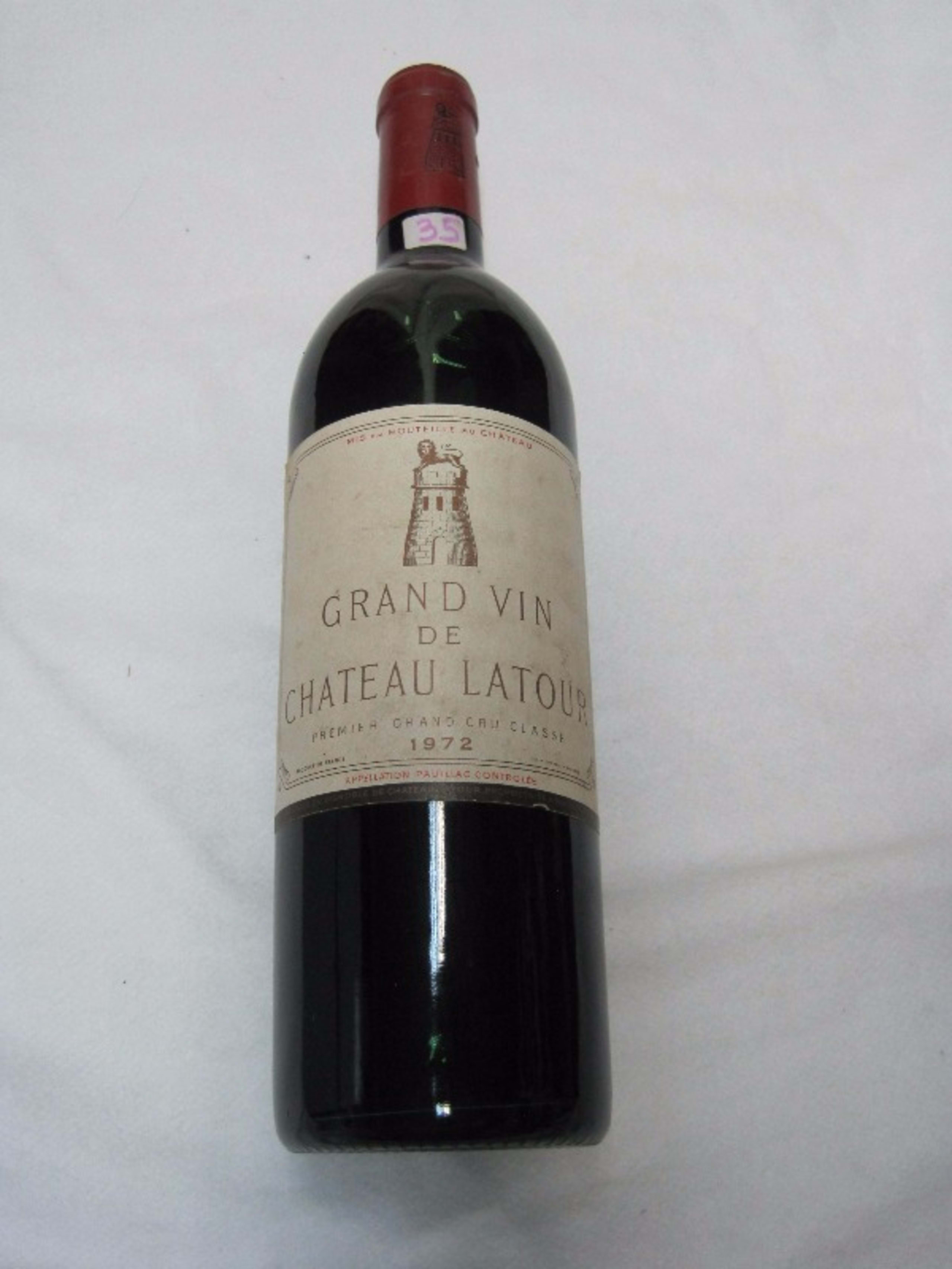 Grand vin de Château Latour, Pauillac,  1972