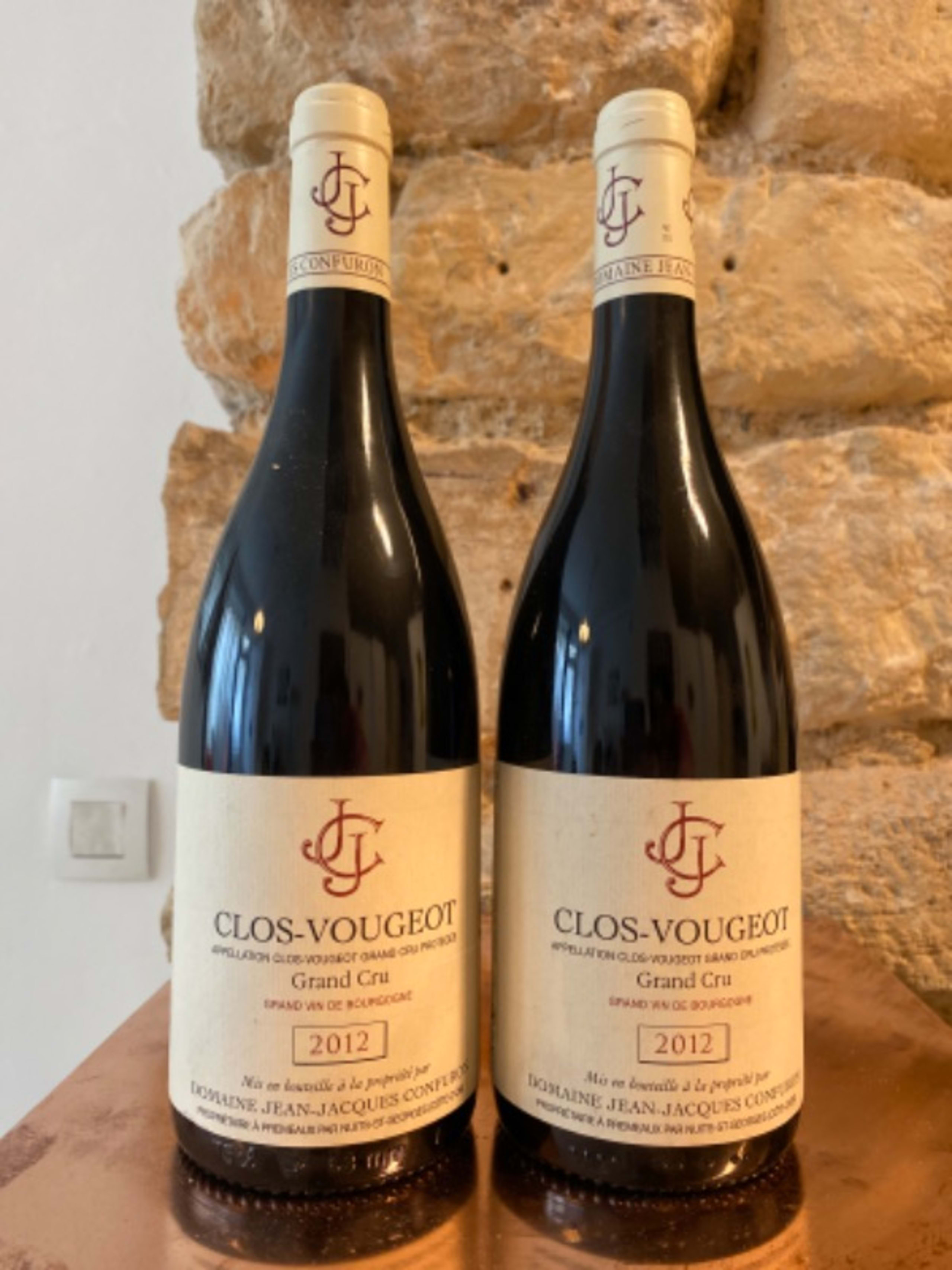 2x Clos de Vougeot, Grand Cru, Domaine J.J.Confuron, 2012