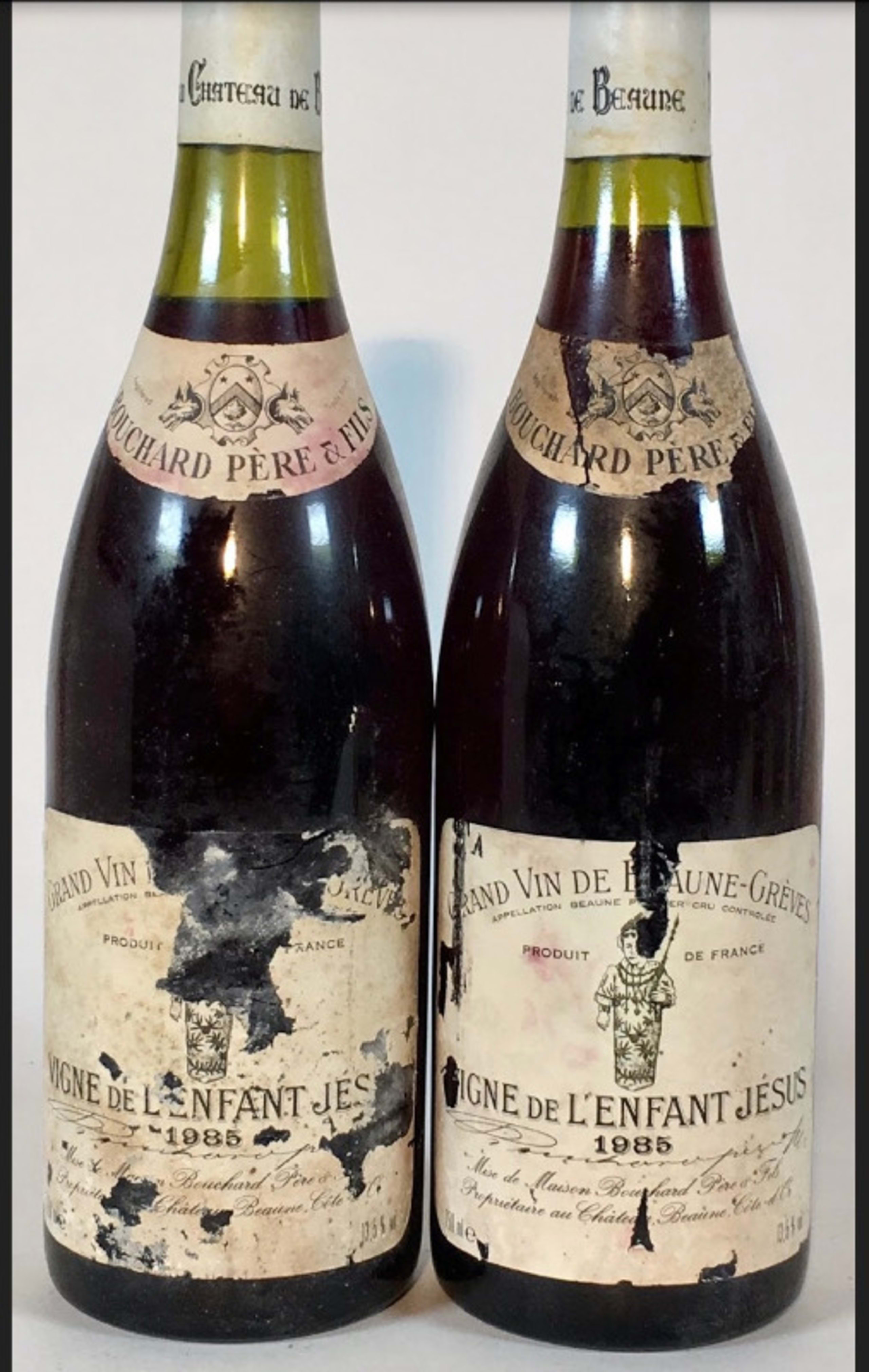 2 x Beaune-Grèves, Les Vignes de l'Enfant Jésus, Bouchard Père & Fils, 1985